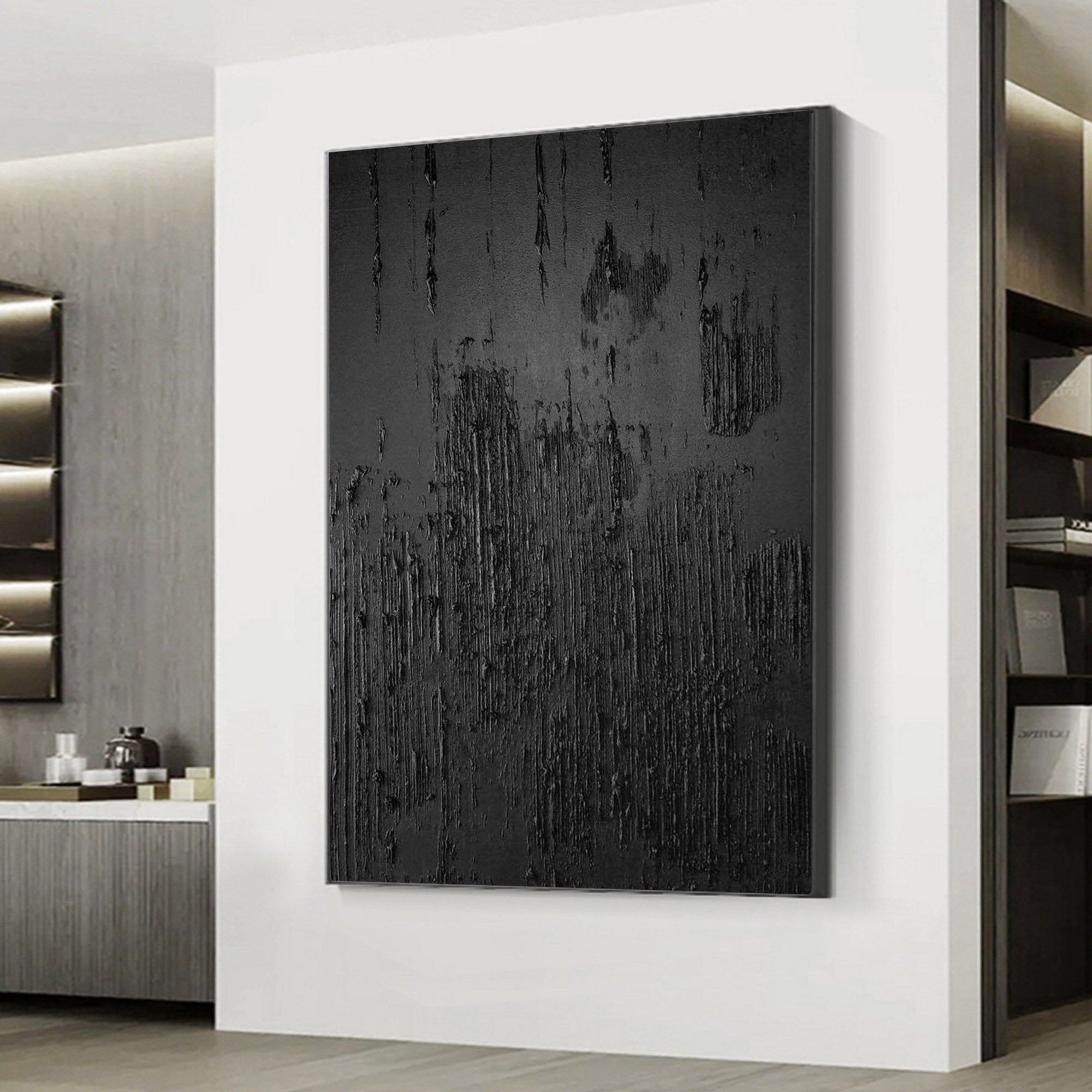 Black Minimalist Painting #BM 032