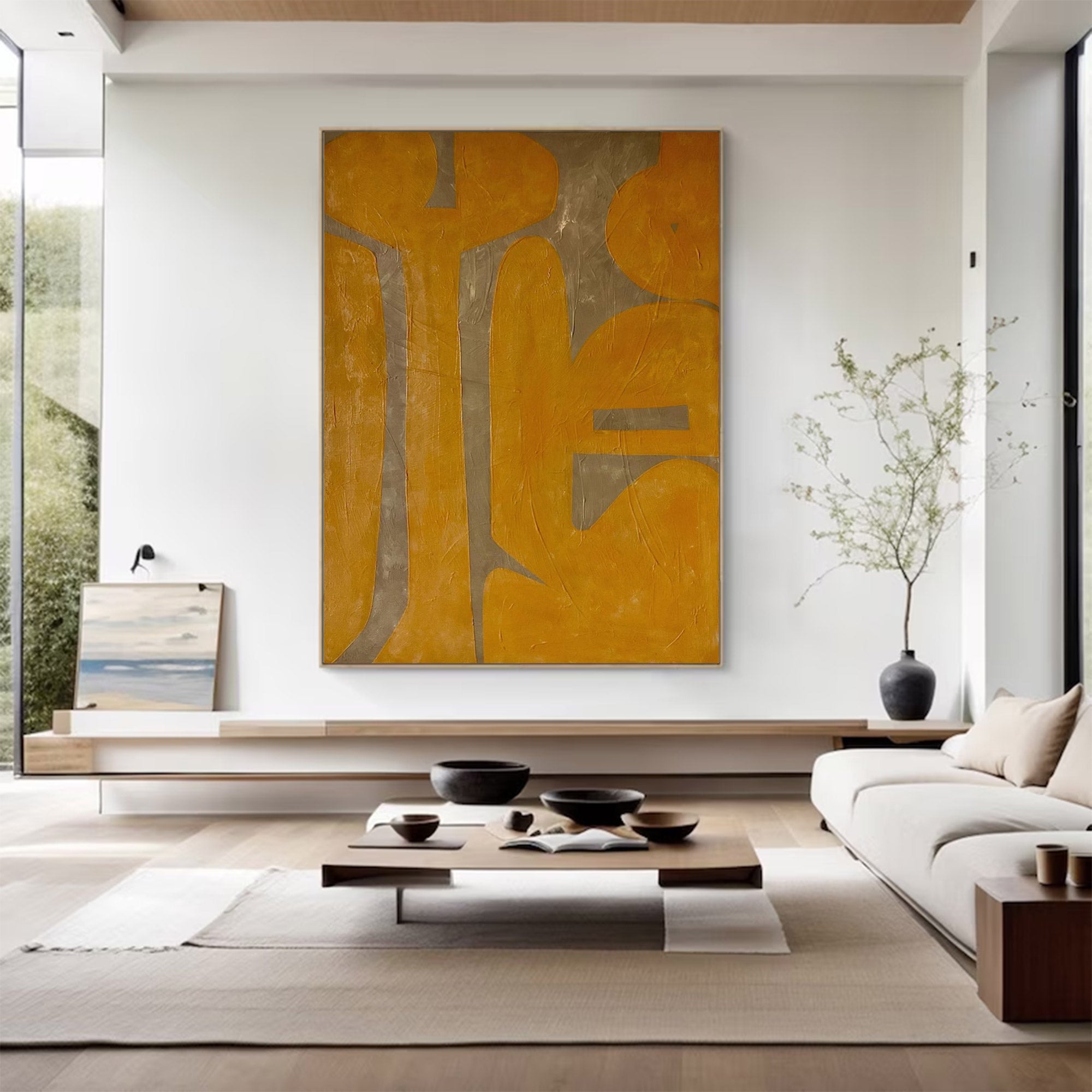 Oversized Bold Abstract Textured Painting | MuroArt #WG 100