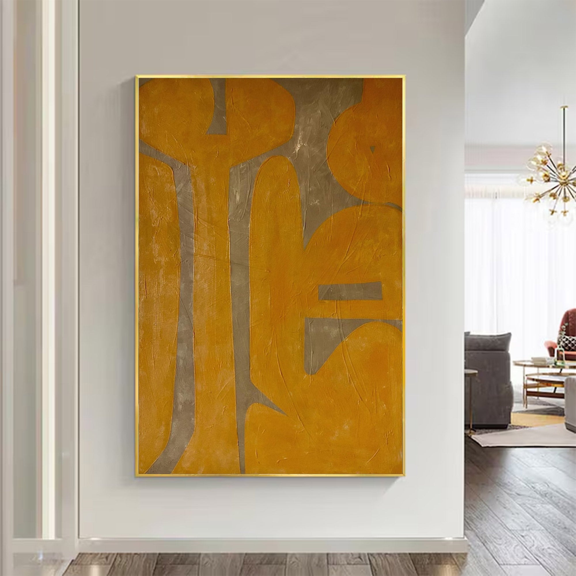 Oversized Bold Abstract Textured Painting | MuroArt #WG 100