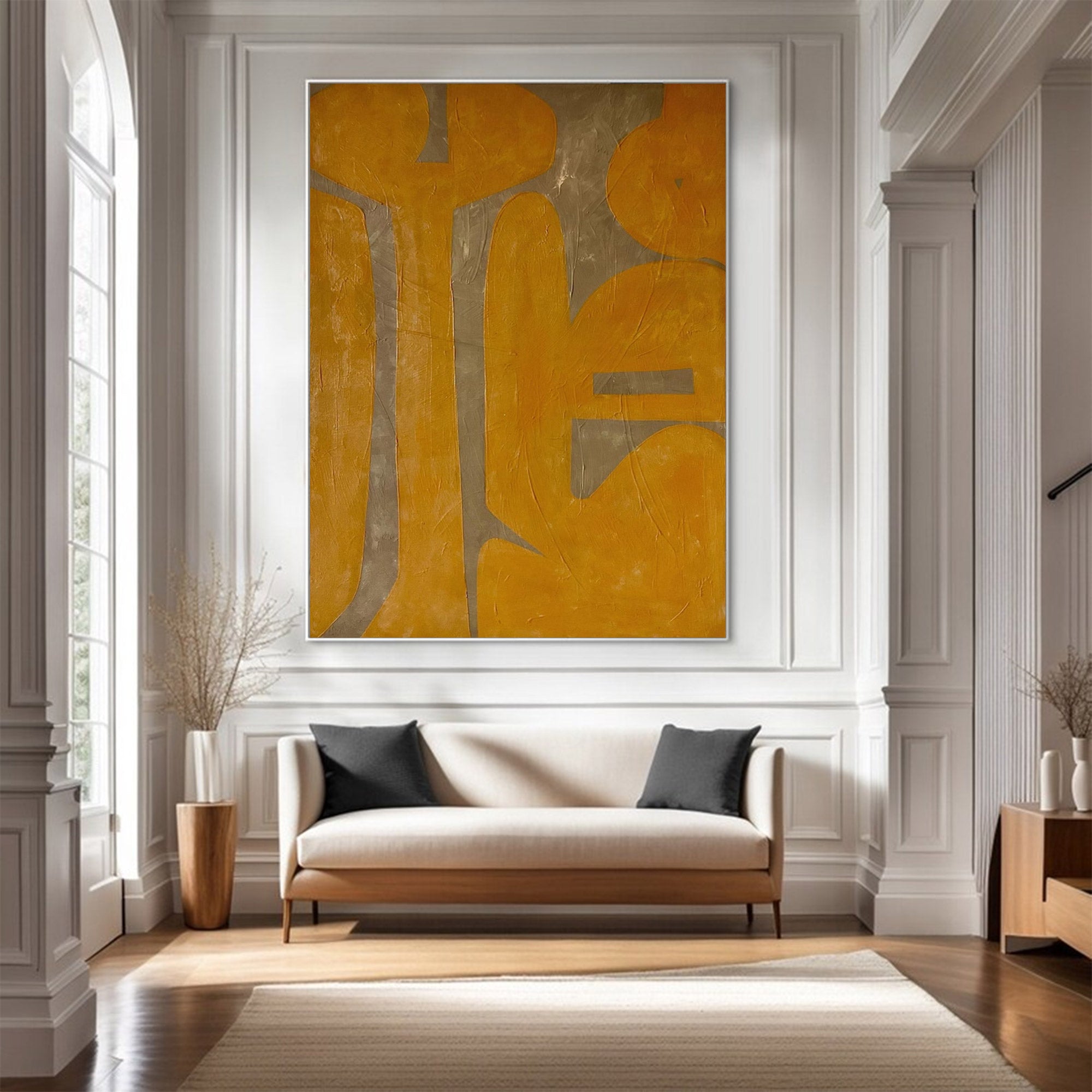 Oversized Bold Abstract Textured Painting | MuroArt #WG 100