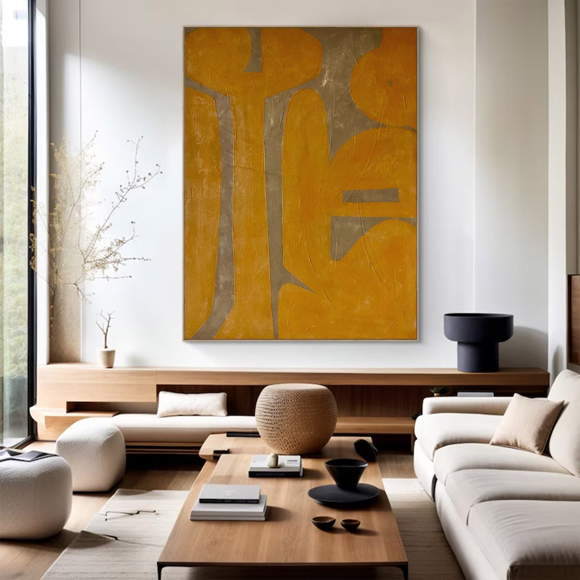 Oversized Bold Abstract Textured Painting | MuroArt #WG 100