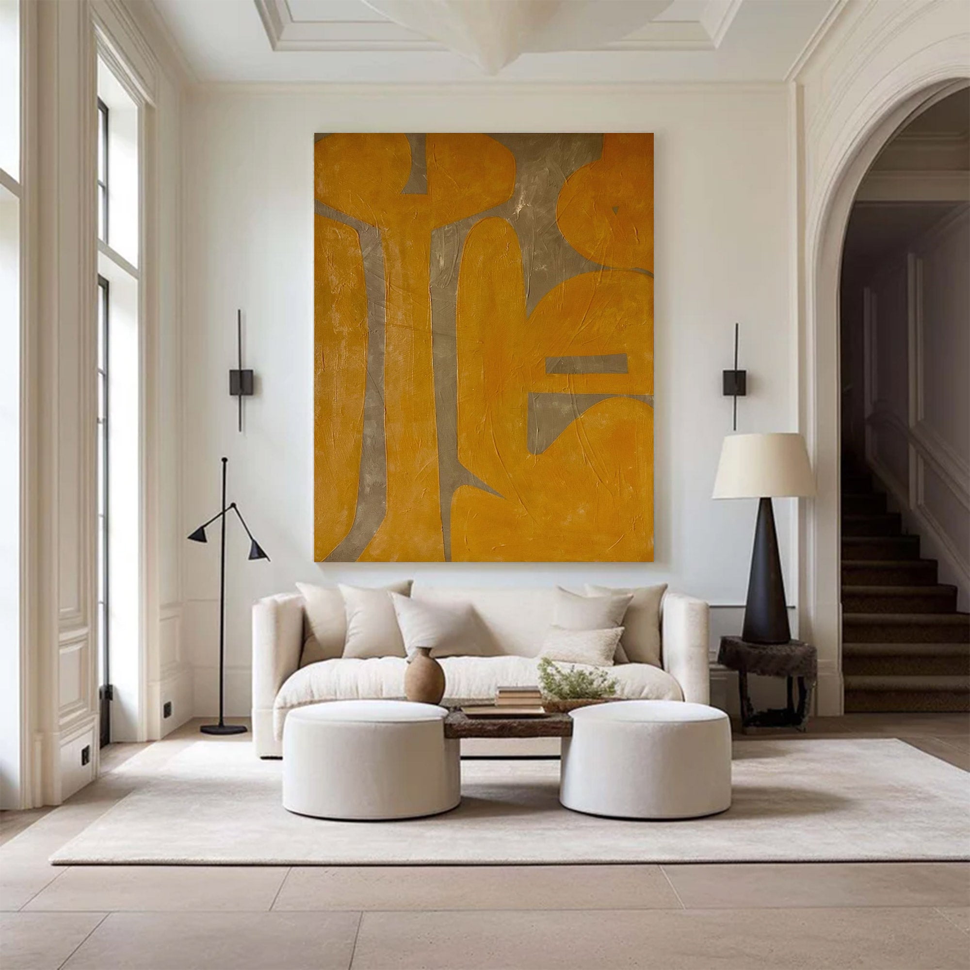 Oversized Bold Abstract Textured Painting | MuroArt #WG 100