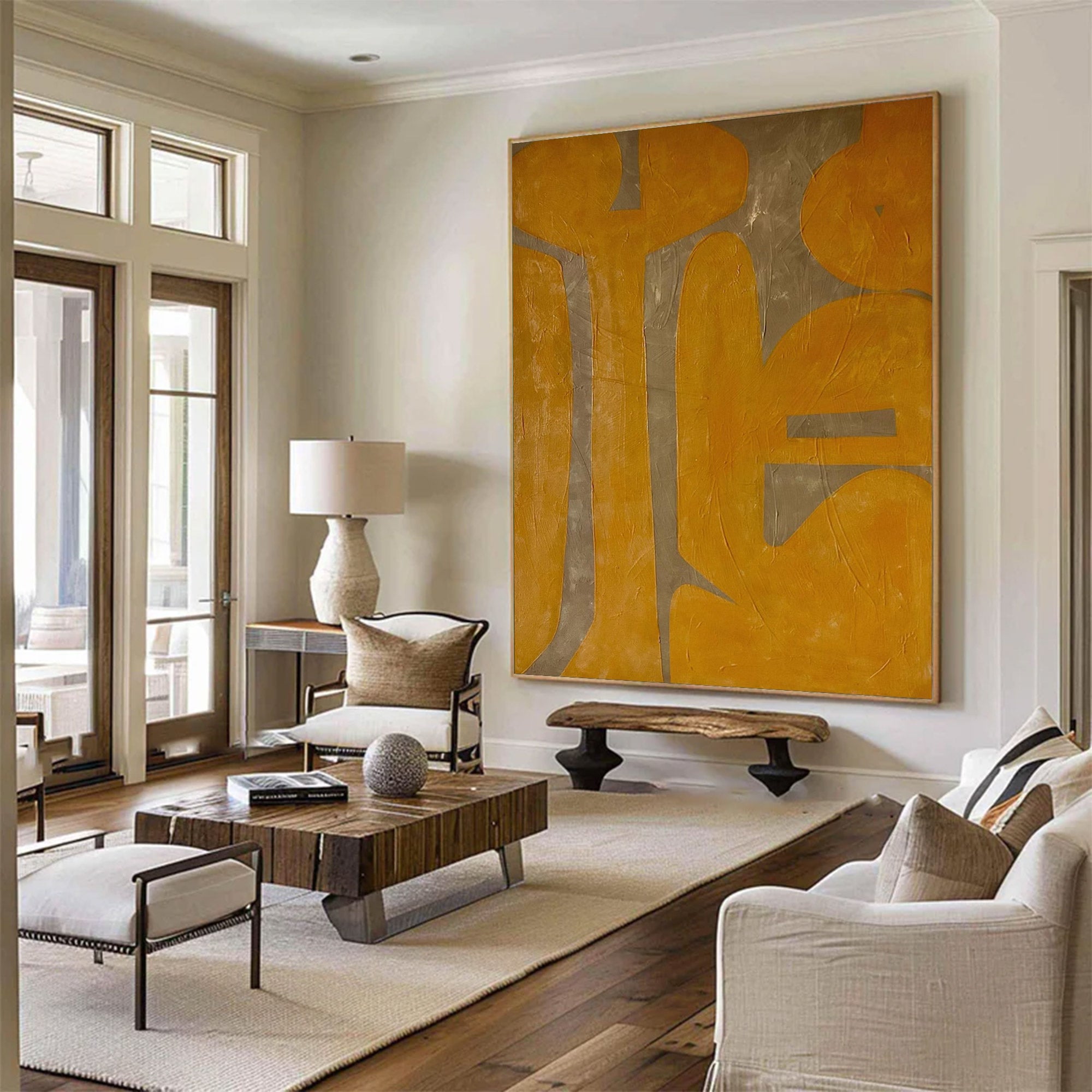 Oversized Bold Abstract Textured Painting | MuroArt #WG 100
