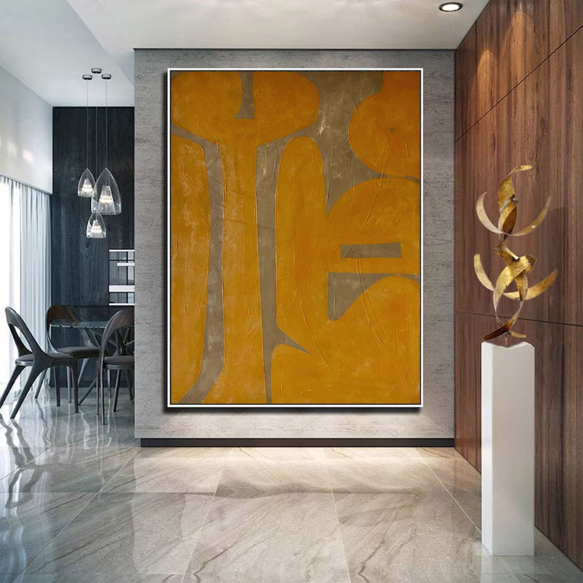 Oversized Bold Abstract Textured Painting | MuroArt #WG 100