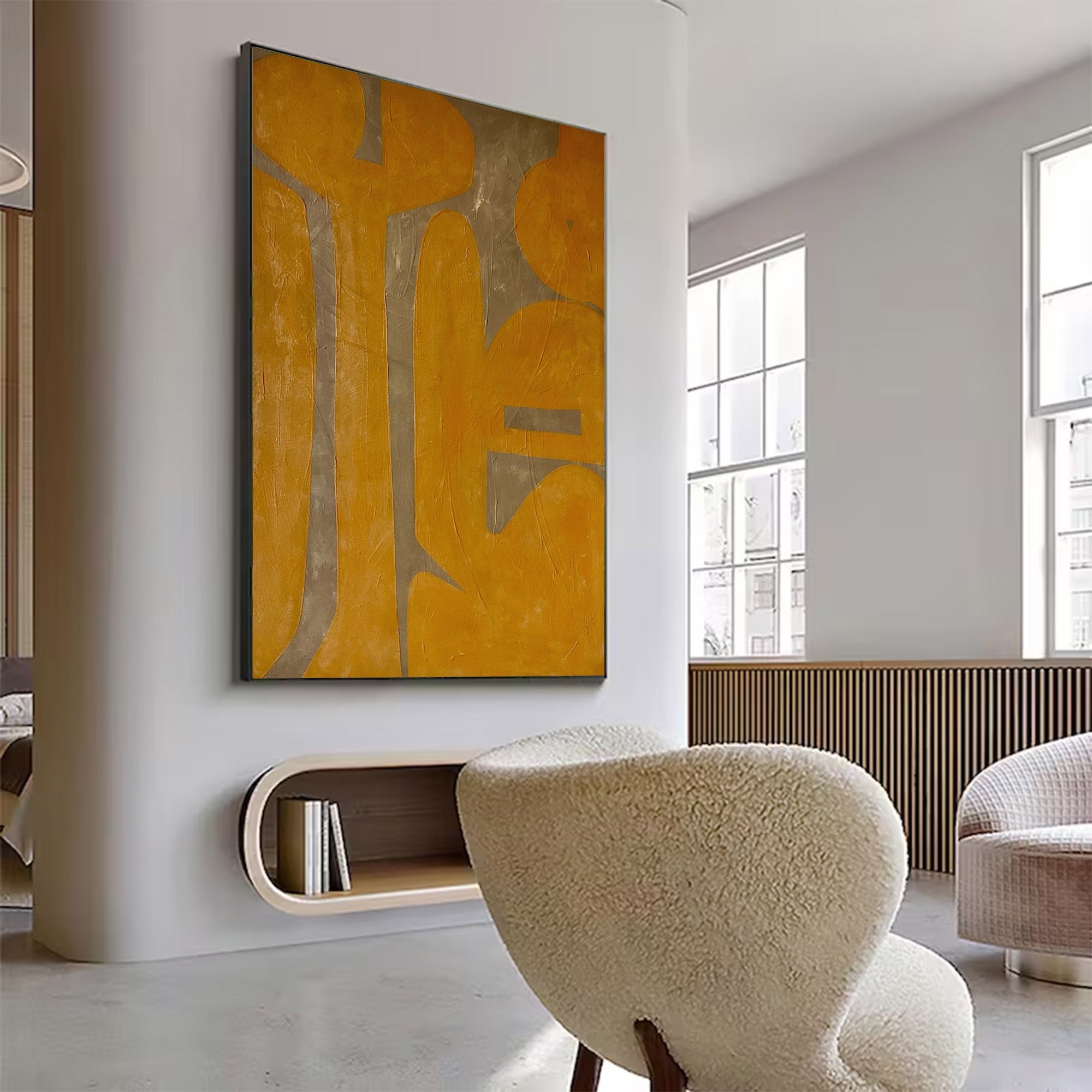 Oversized Bold Abstract Textured Painting | MuroArt #WG 100