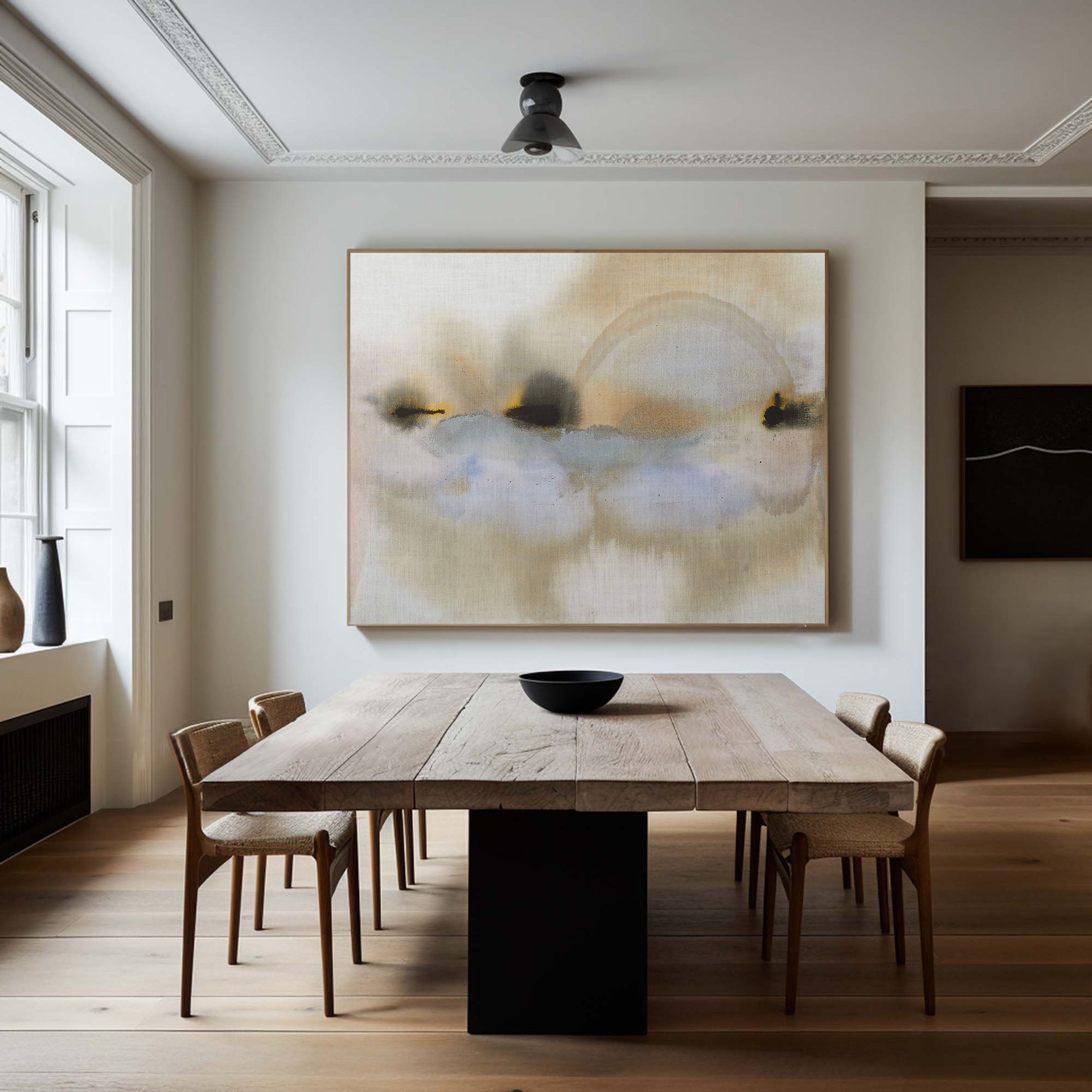 Earth Tones Landscape Abstraction, Modern Wall Art #BGA 111