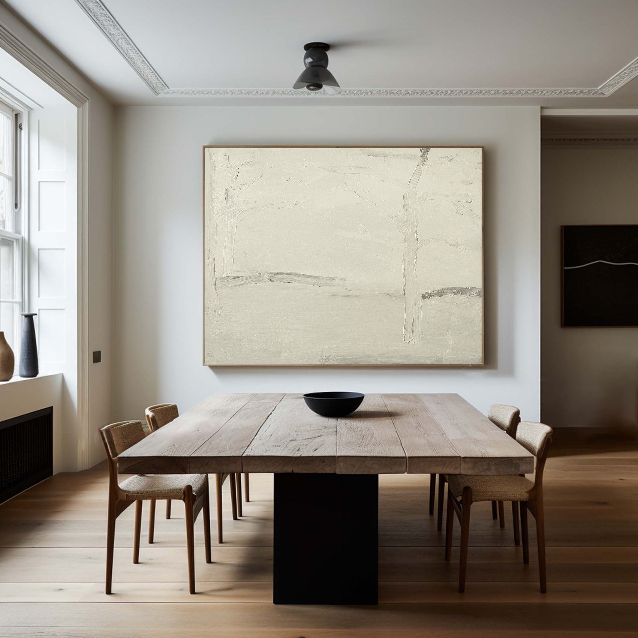 Subtle Gray Line Abstraction, Minimalist Wall Art #BGA 115