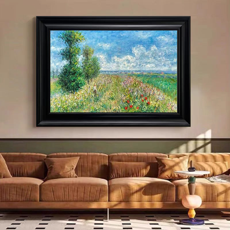 Monet Style Giverny Landscape, Impressionist Canvas #BGA 169