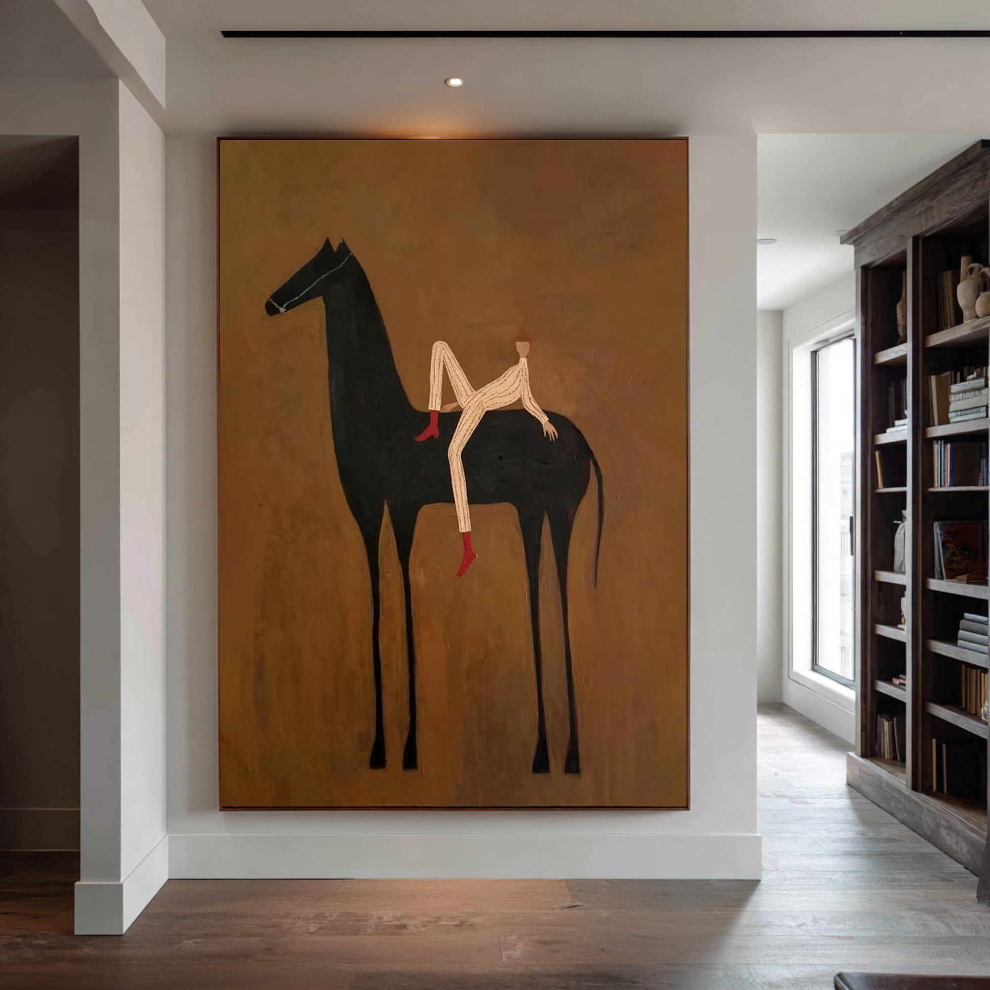 Large Modern Horse Wall Art for Contemporary Interiors
