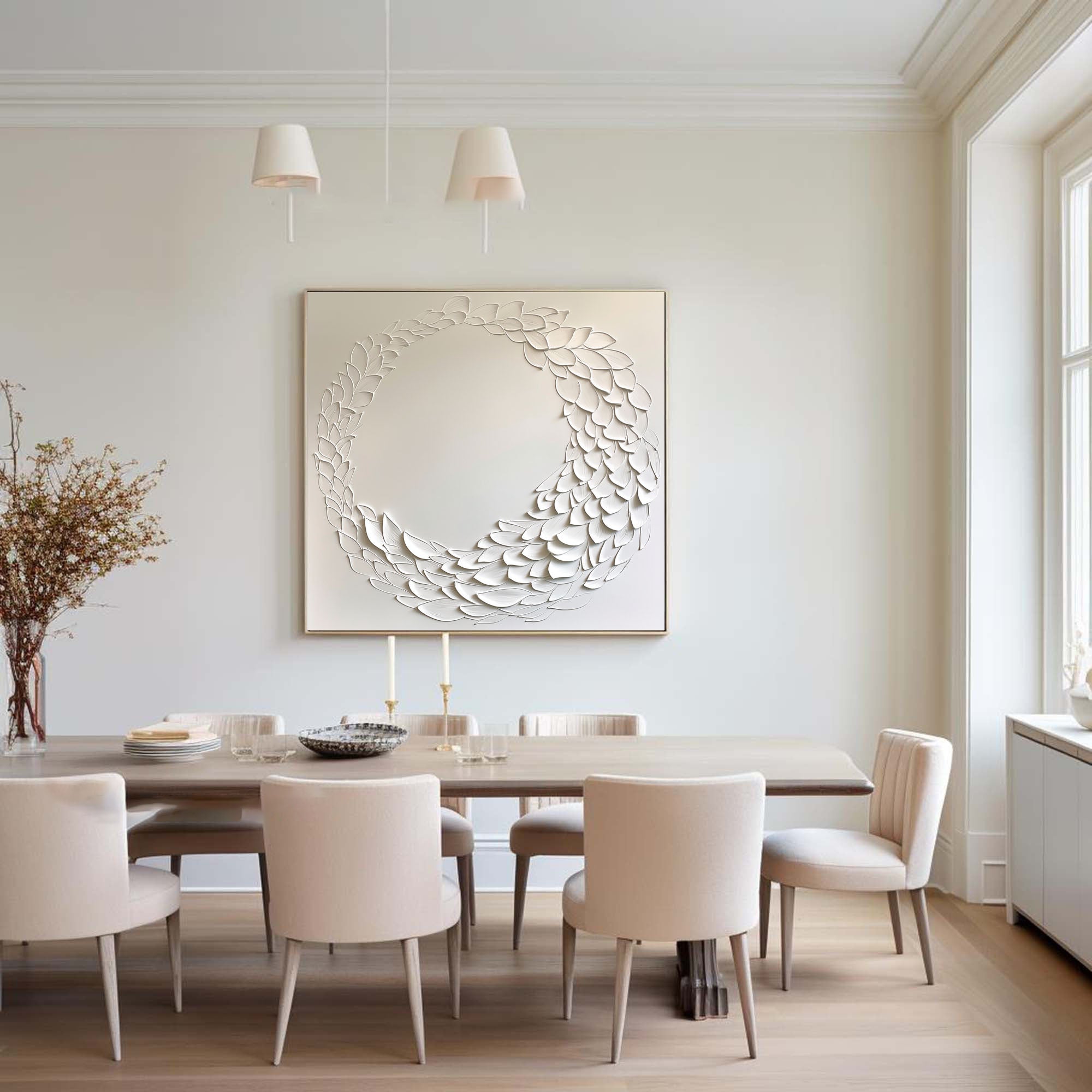 White Minimalist Painting #WM 032