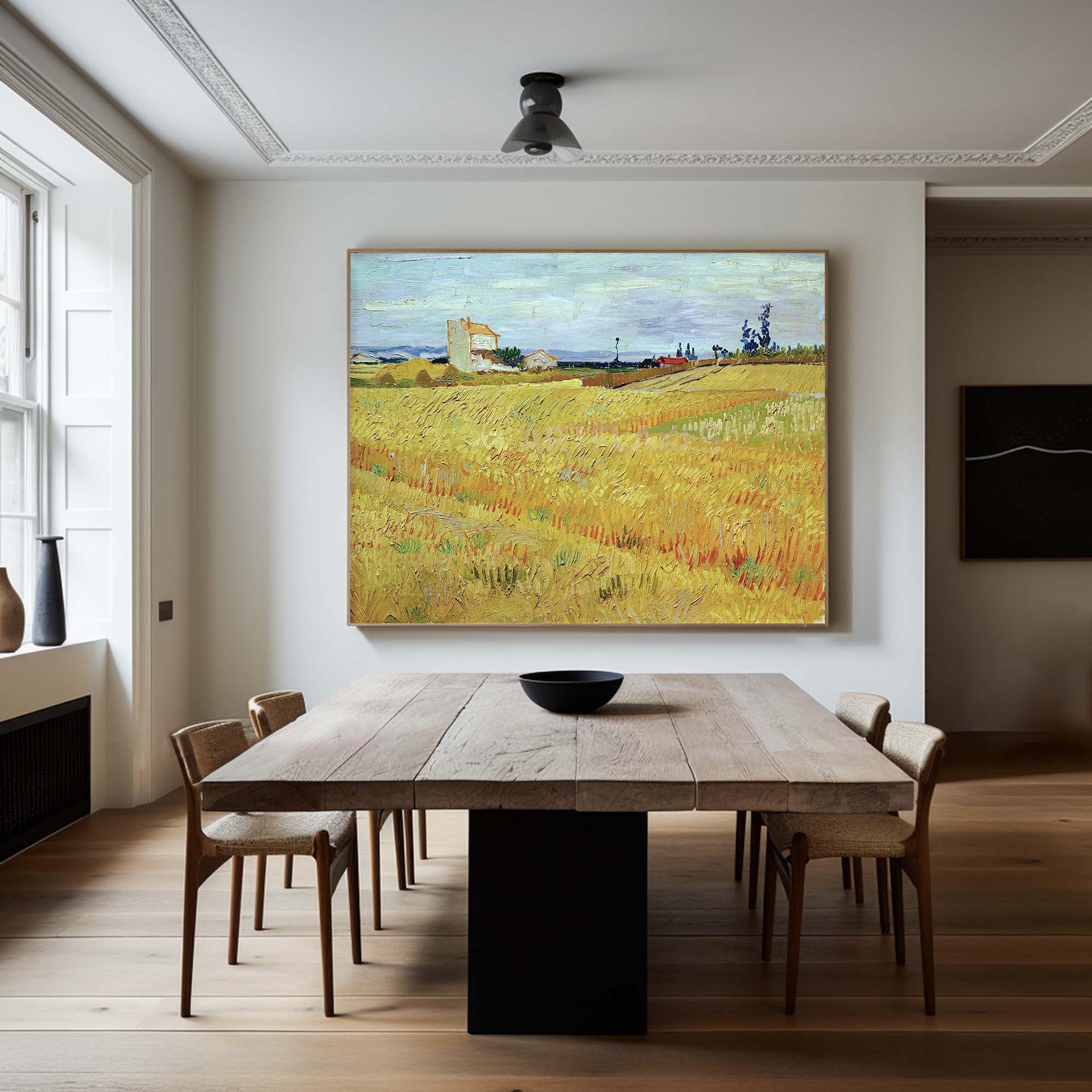 Wheat Fields, Vincent Van Gogh Inspired #BGA 104