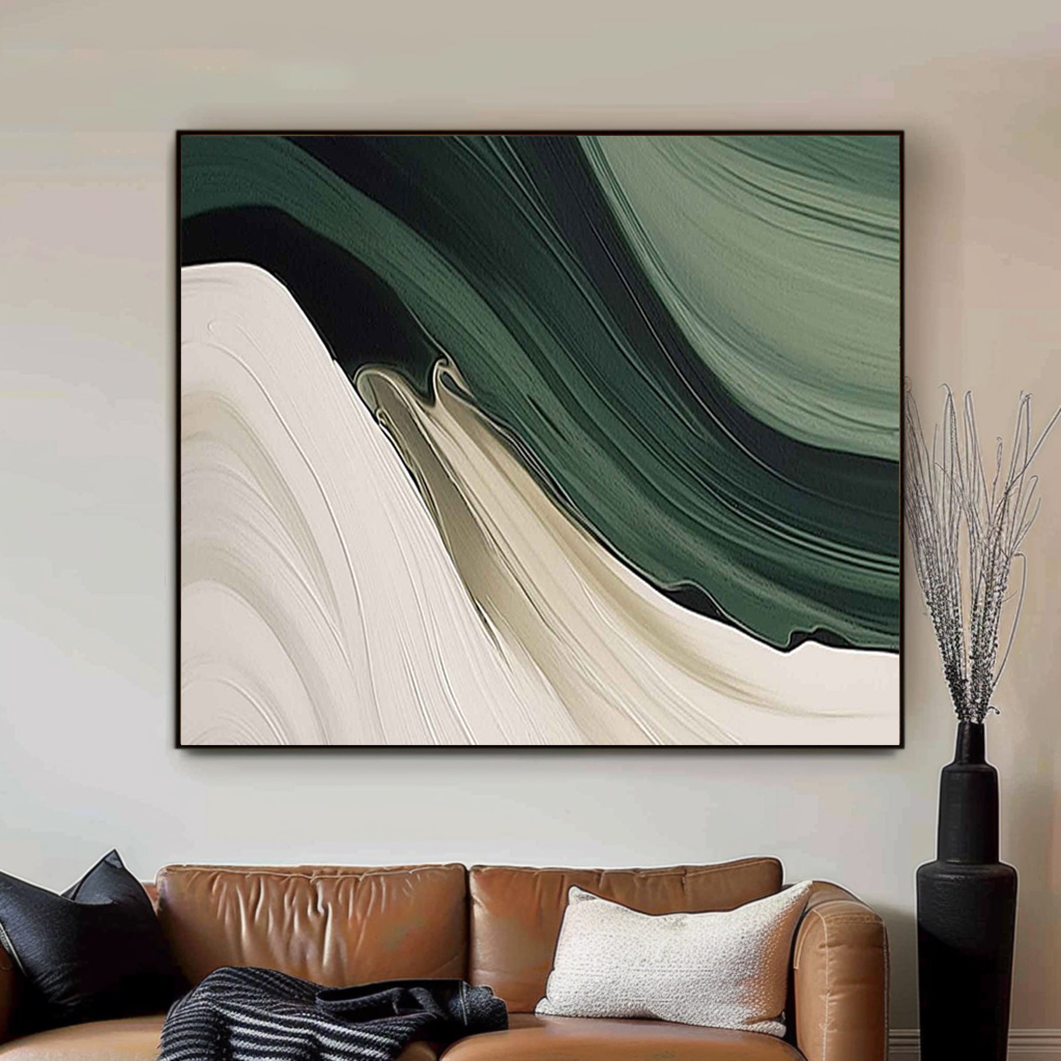Blue & Green Abstract Painting #BGA 004