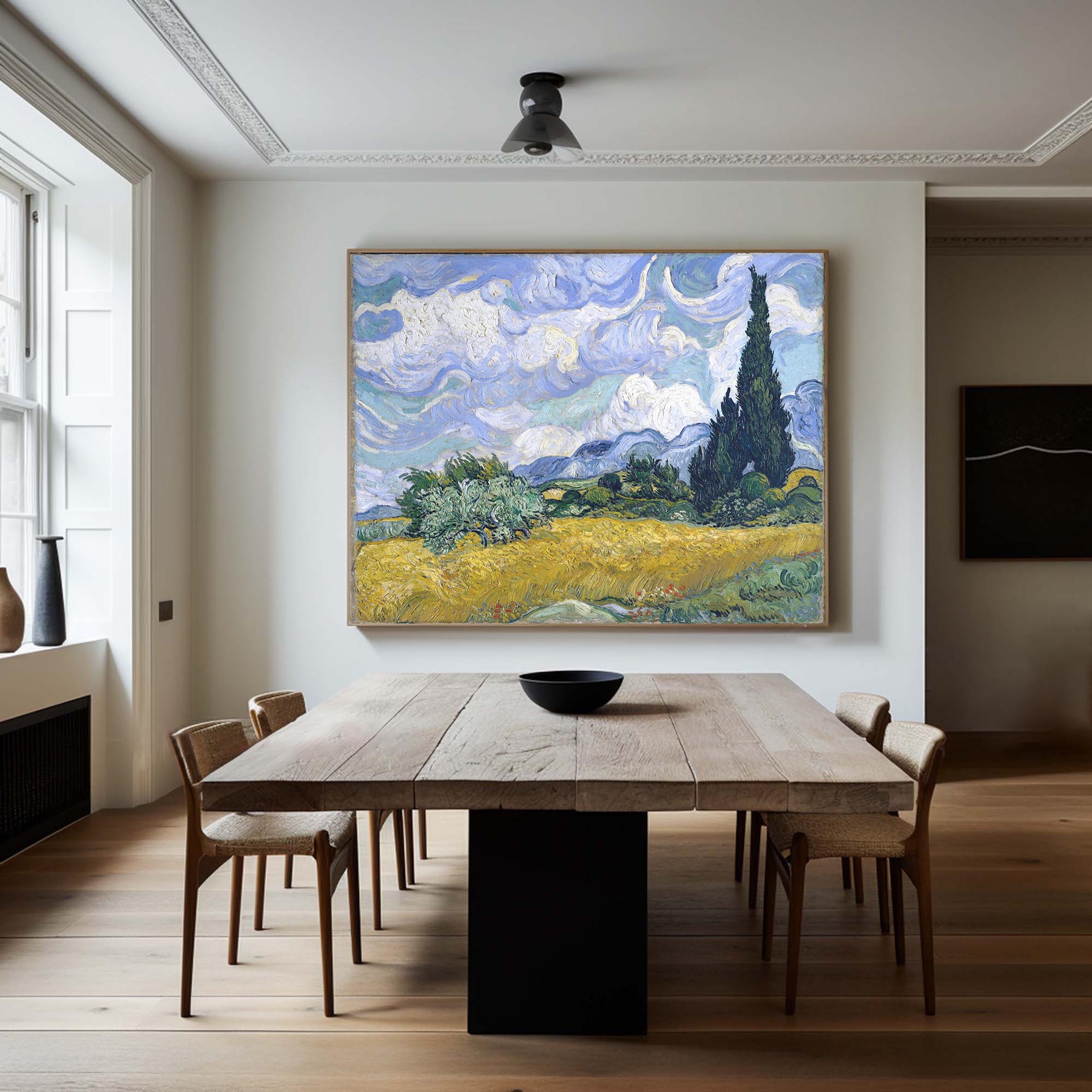 Wheat Field with Cypresses In A Brighter Hue #BGA 103