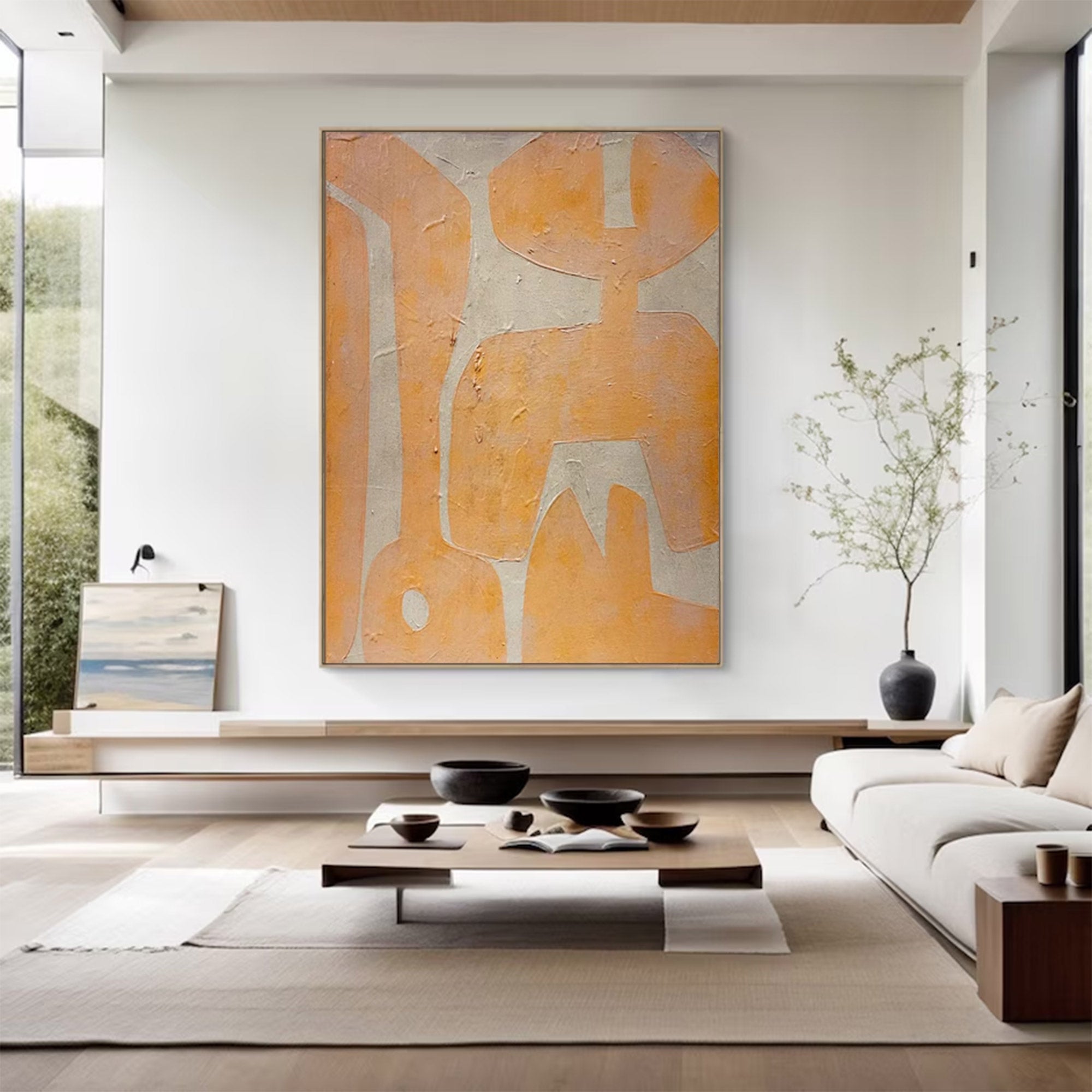 Oversized Bold Abstract Textured Painting | MuroArt #WG 100