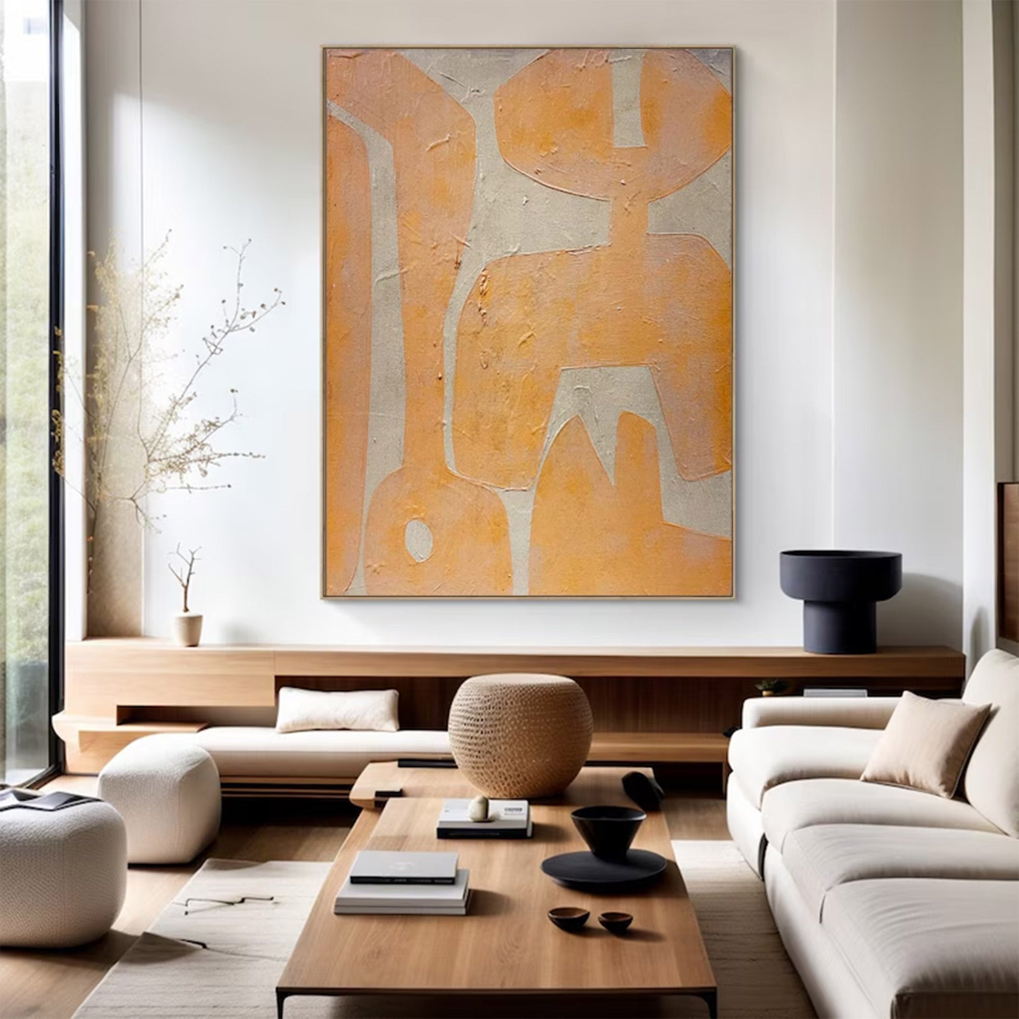 Oversized Bold Abstract Textured Painting | MuroArt #WG 100
