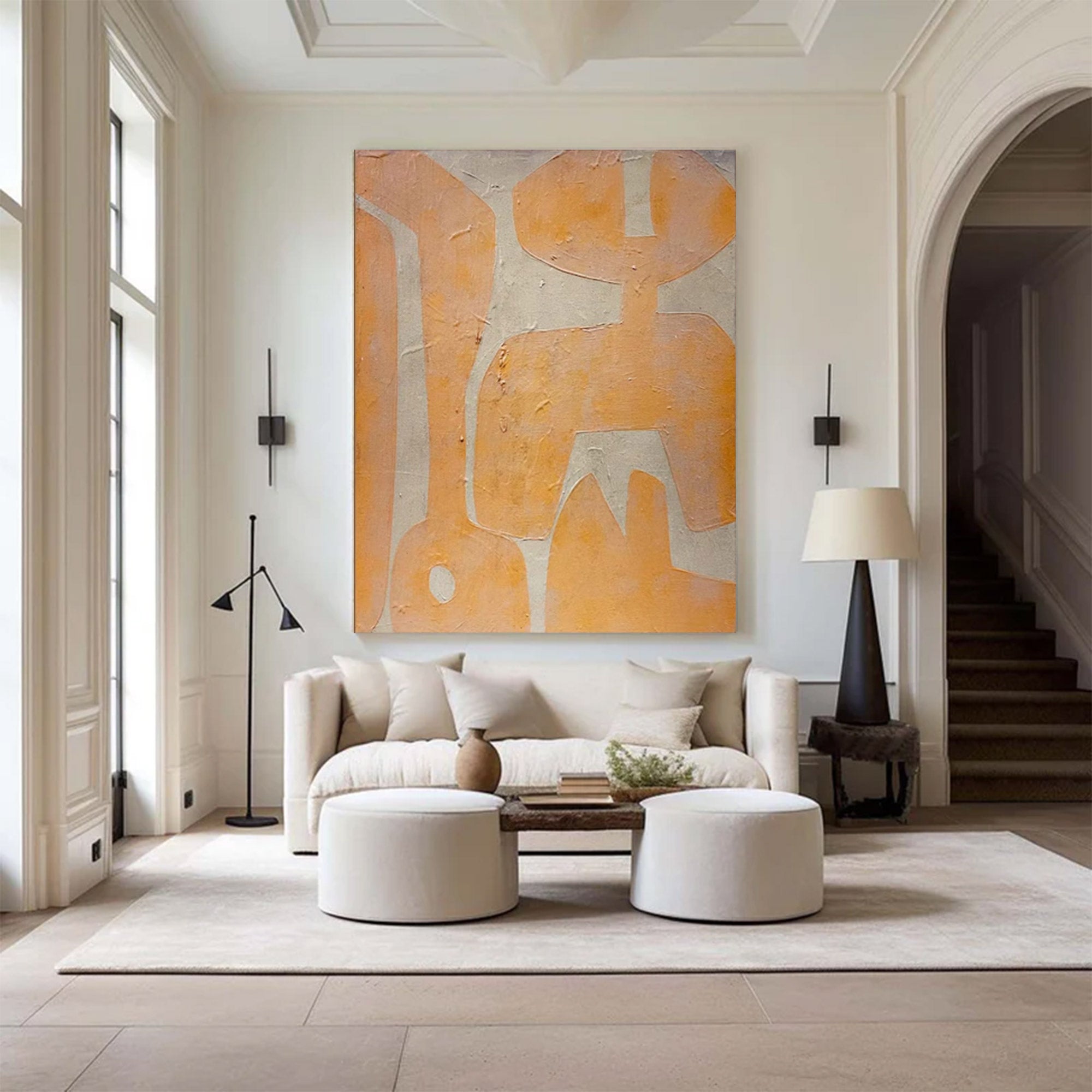 Oversized Bold Abstract Textured Painting | MuroArt #WG 100