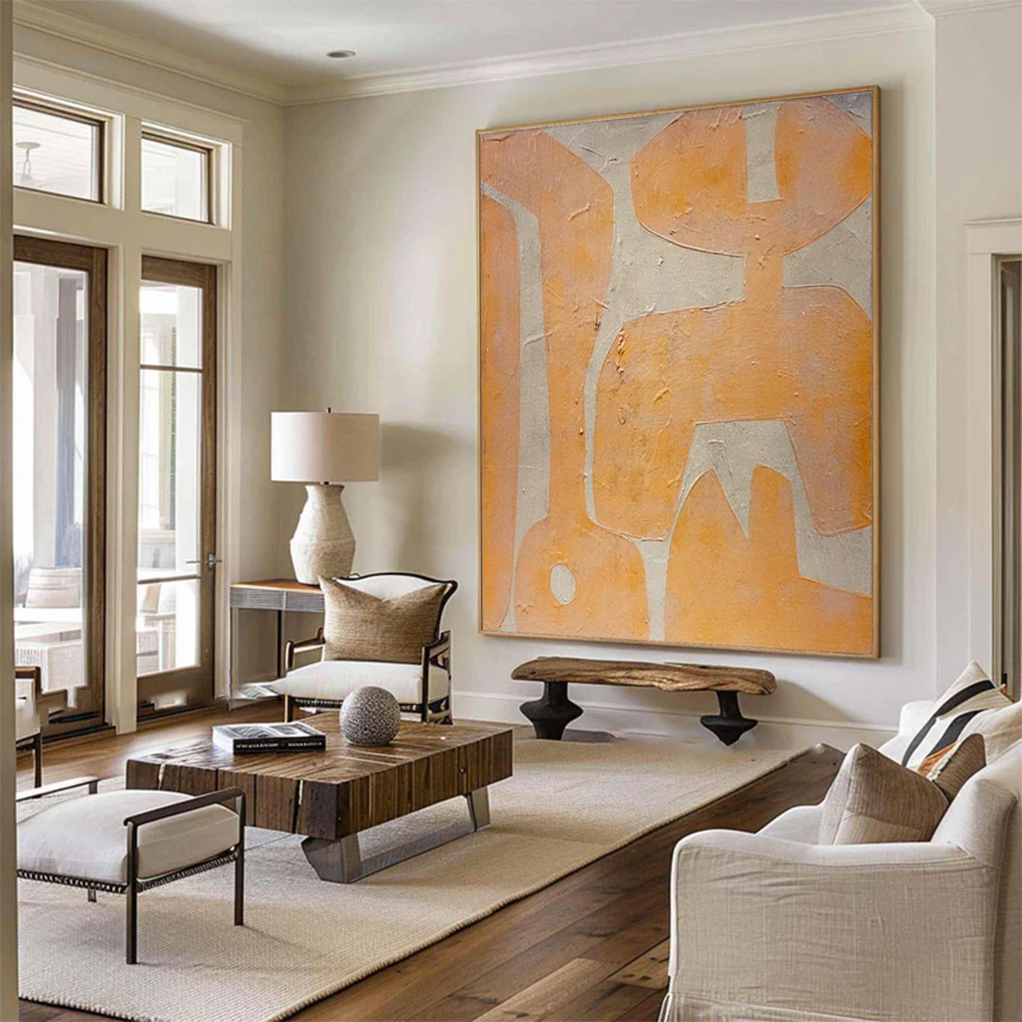 Oversized Bold Abstract Textured Painting | MuroArt #WG 100
