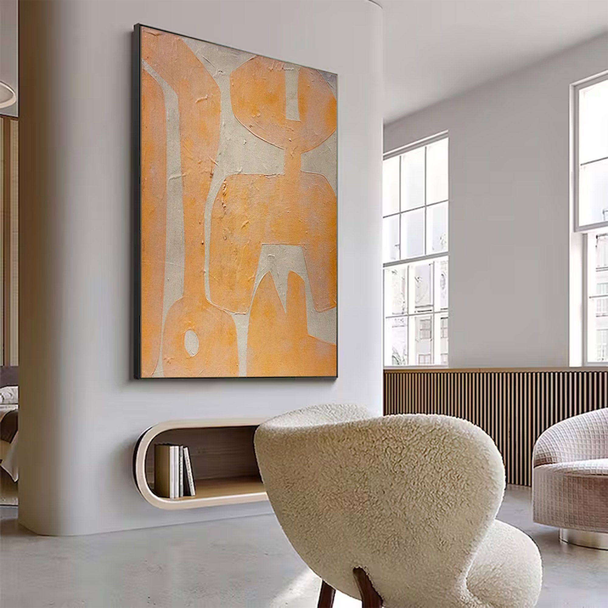 Oversized Bold Abstract Textured Painting | MuroArt #WG 100