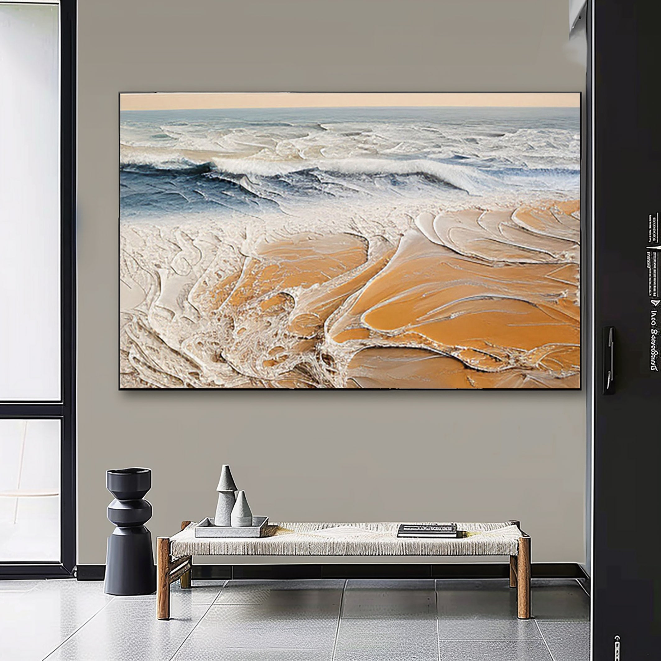 Beige & Brown Minimalist Painting #BBM 016