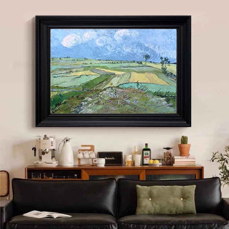 Landscape at Auvers in the Rain, Vincent Van Gogh Inspired #BGA 105