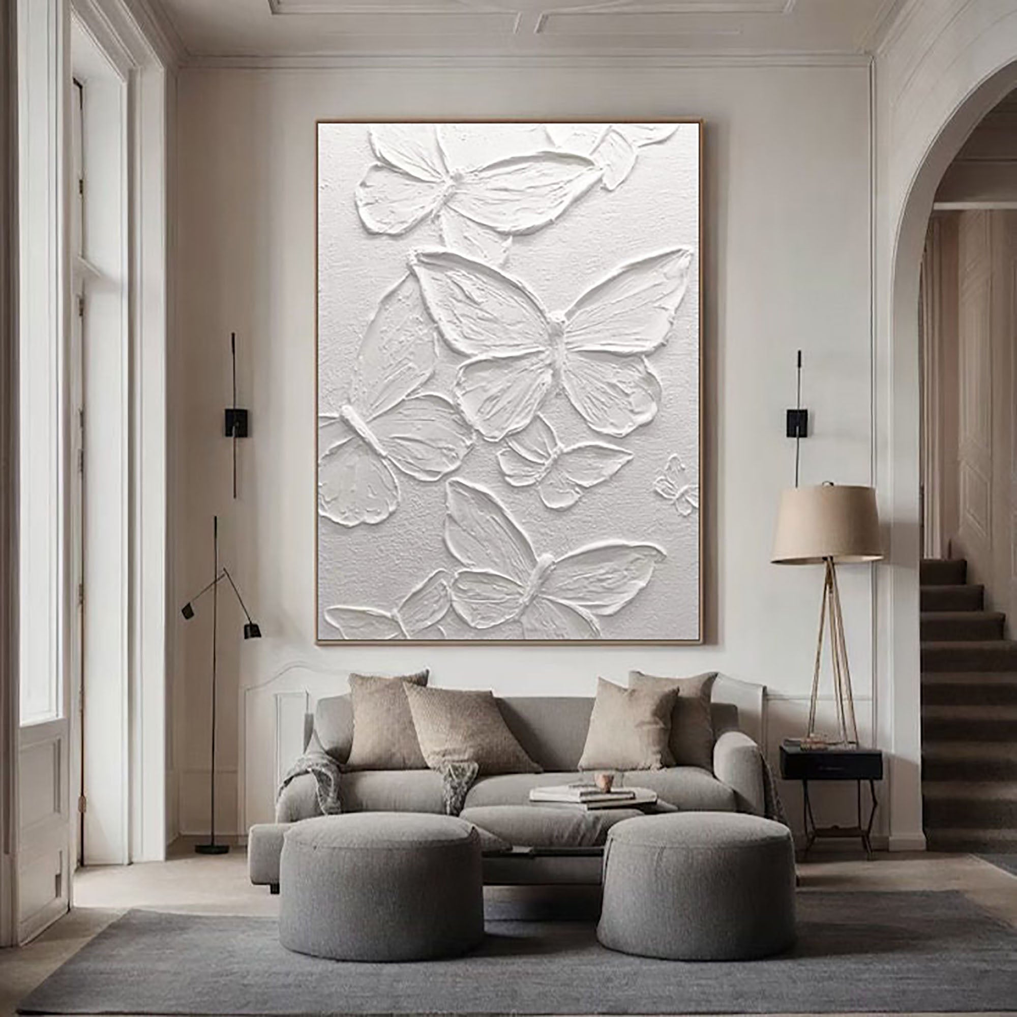 White Minimalist Painting #WM 031