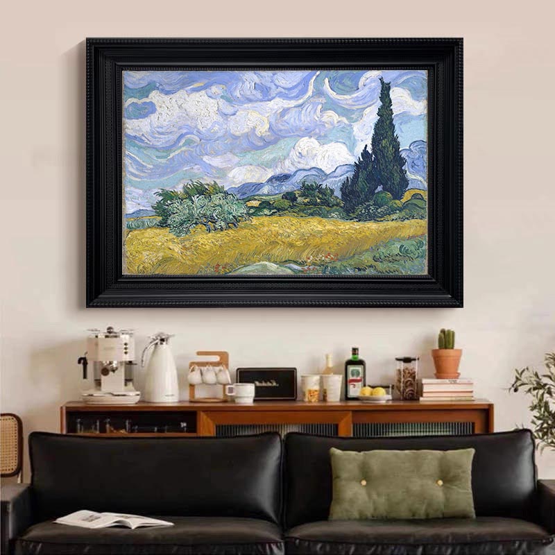 Wheat Field with Cypresses In A Brighter Hue #BGA 103