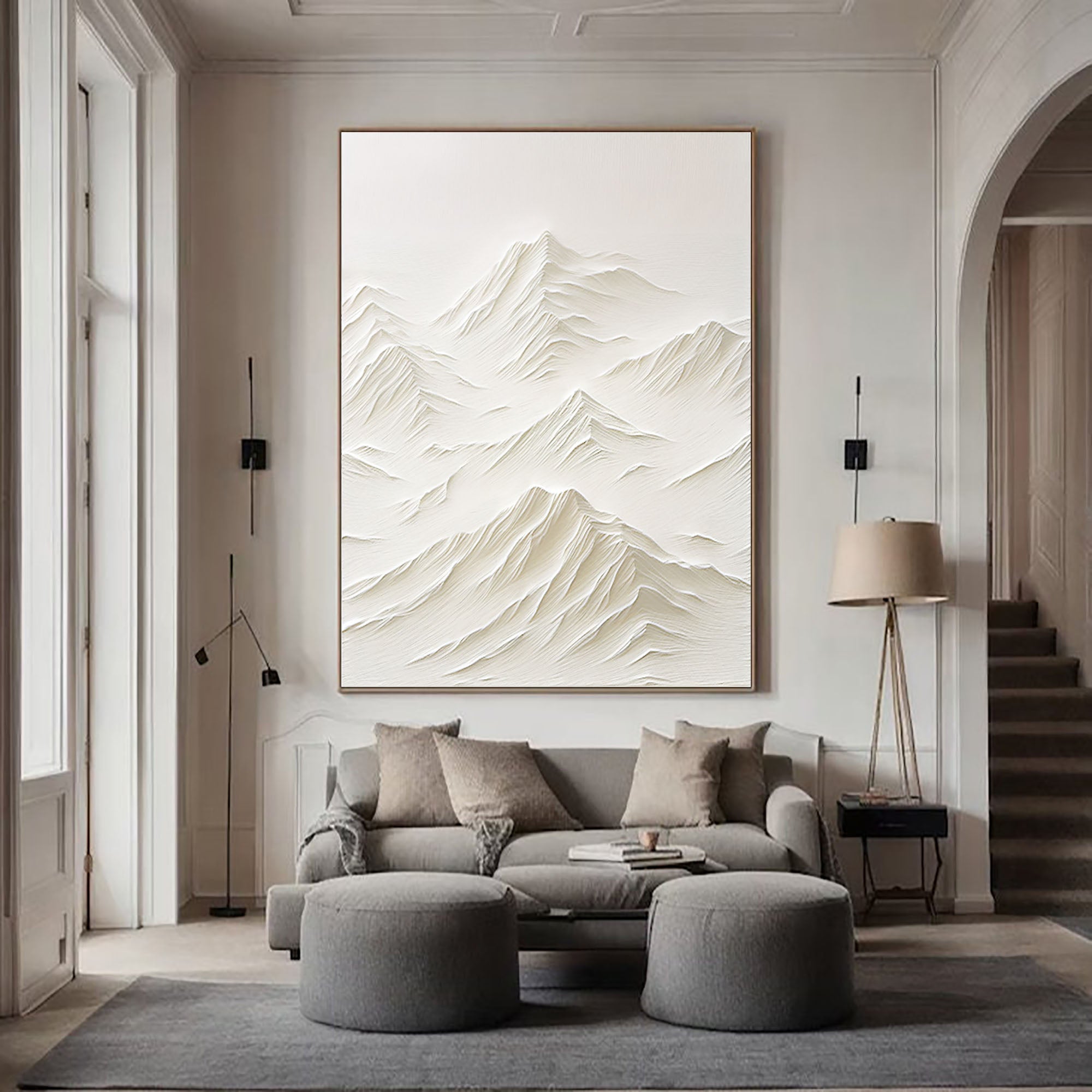 White Minimalist Painting #WM 029