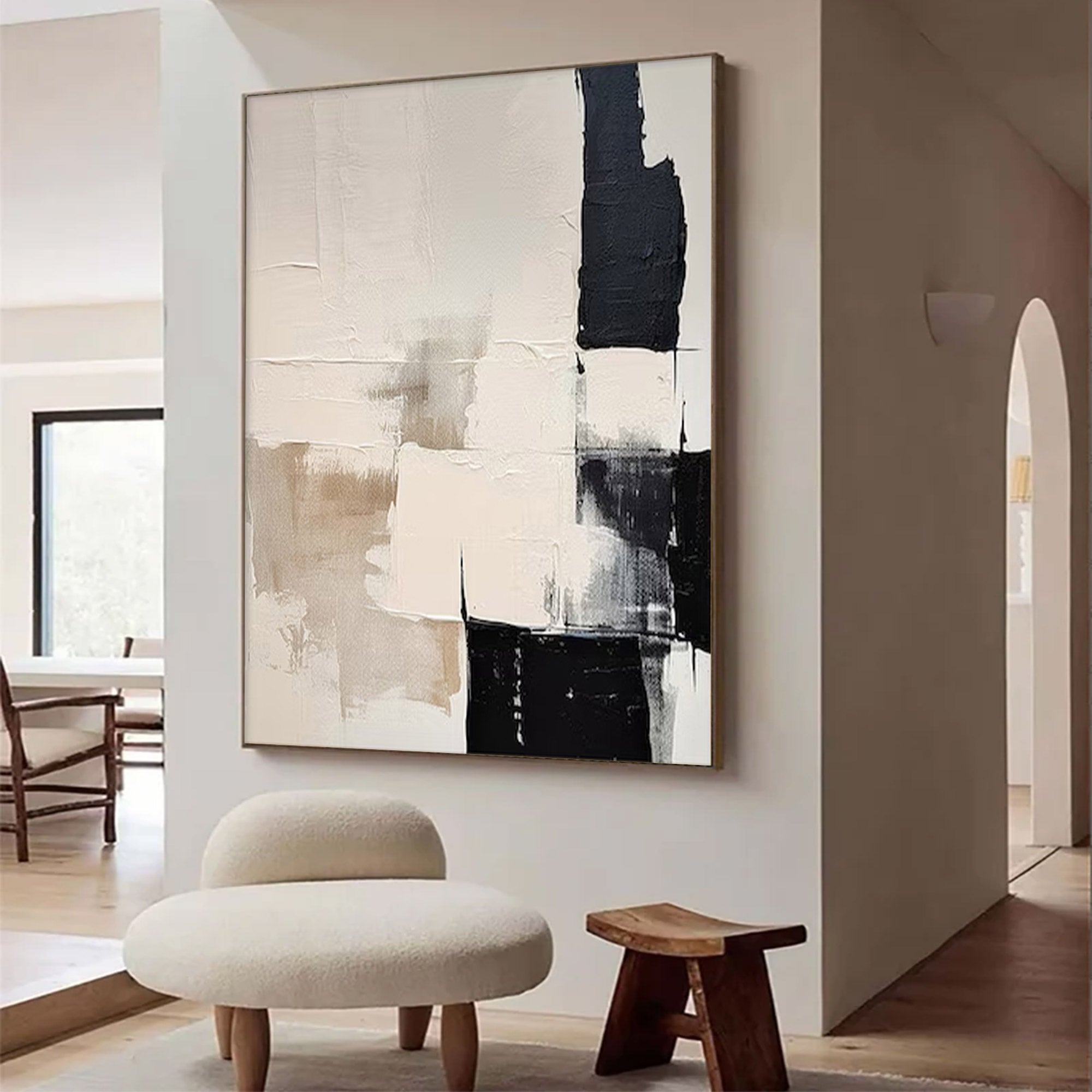 Large Textured White 3D Art | MuroArt #WG 101