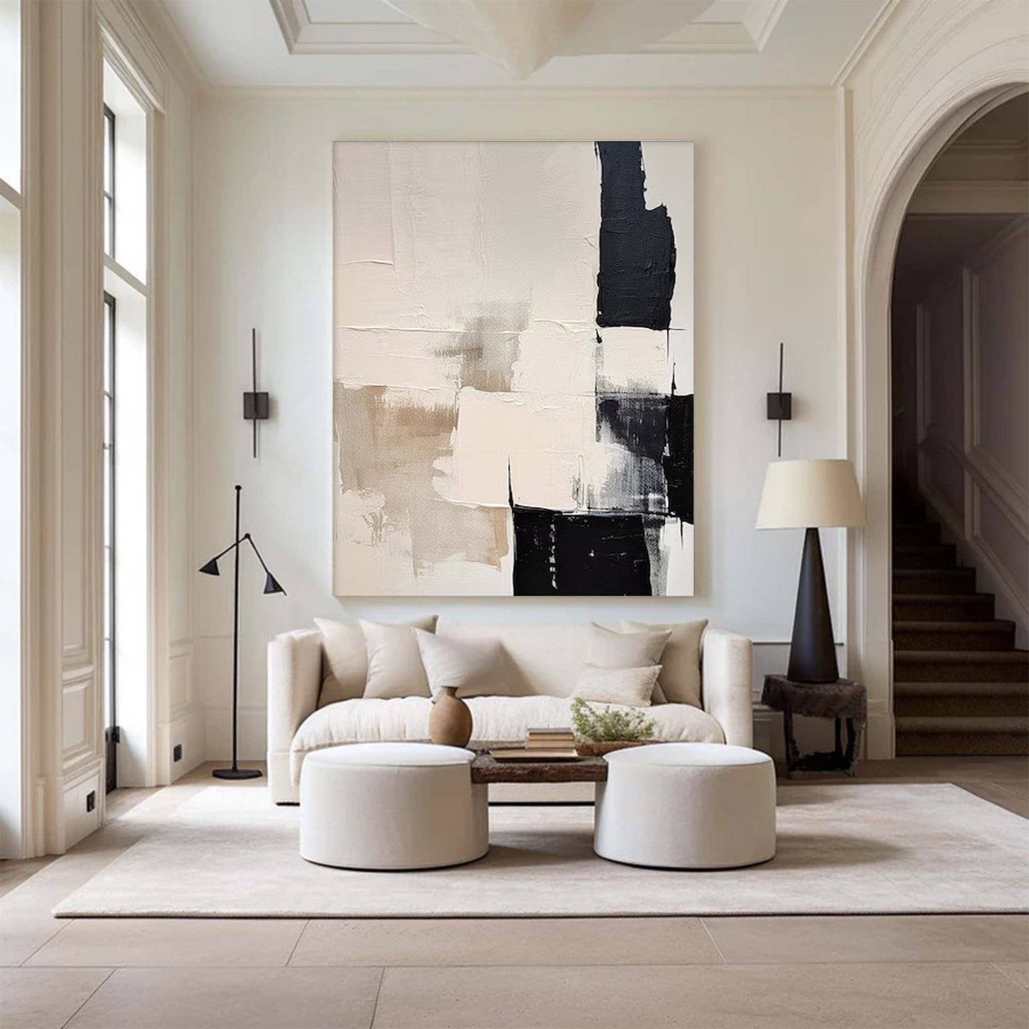 Large Textured White 3D Art | MuroArt #WG 101