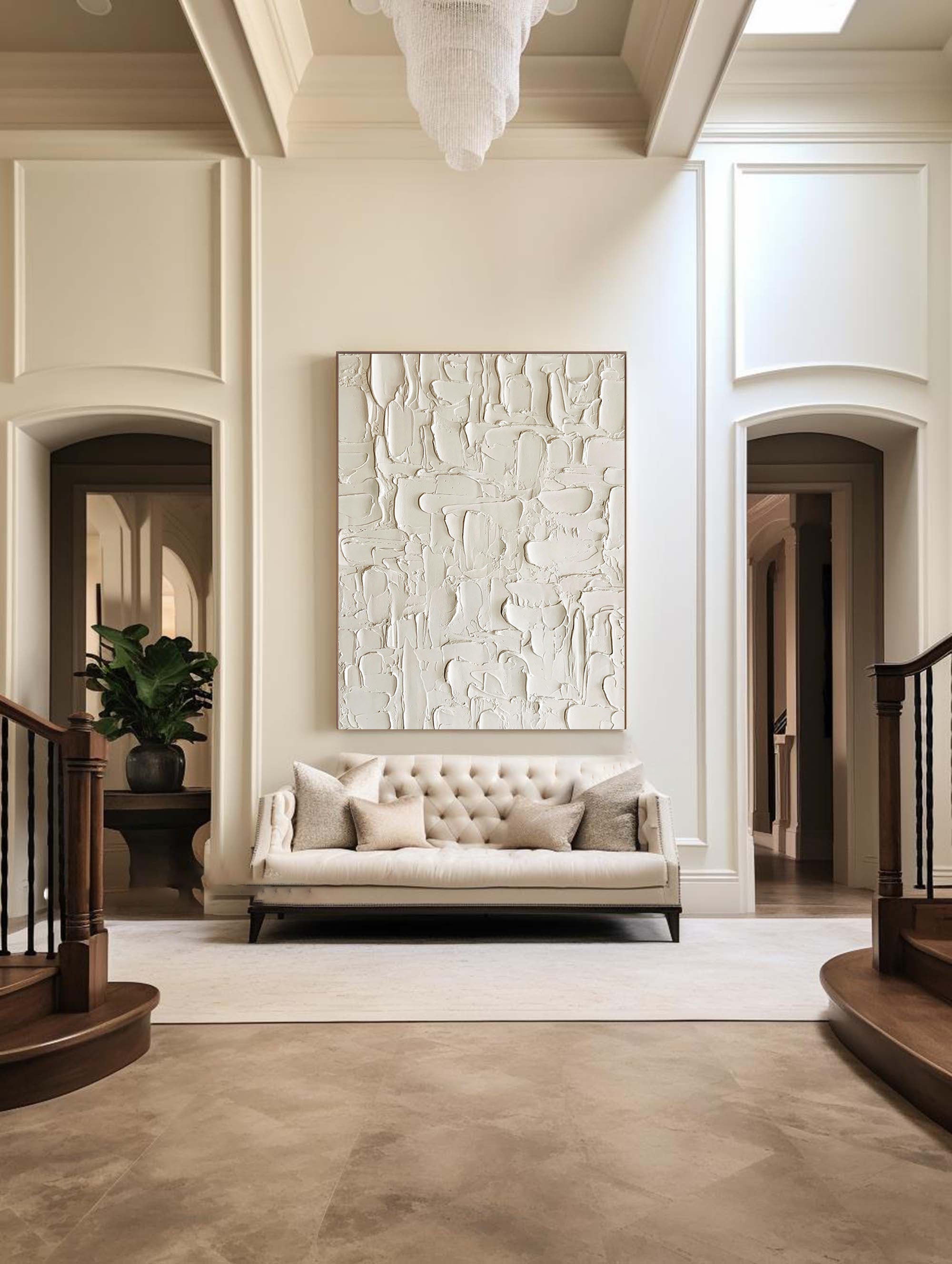 White Minimalist Painting #WM 021