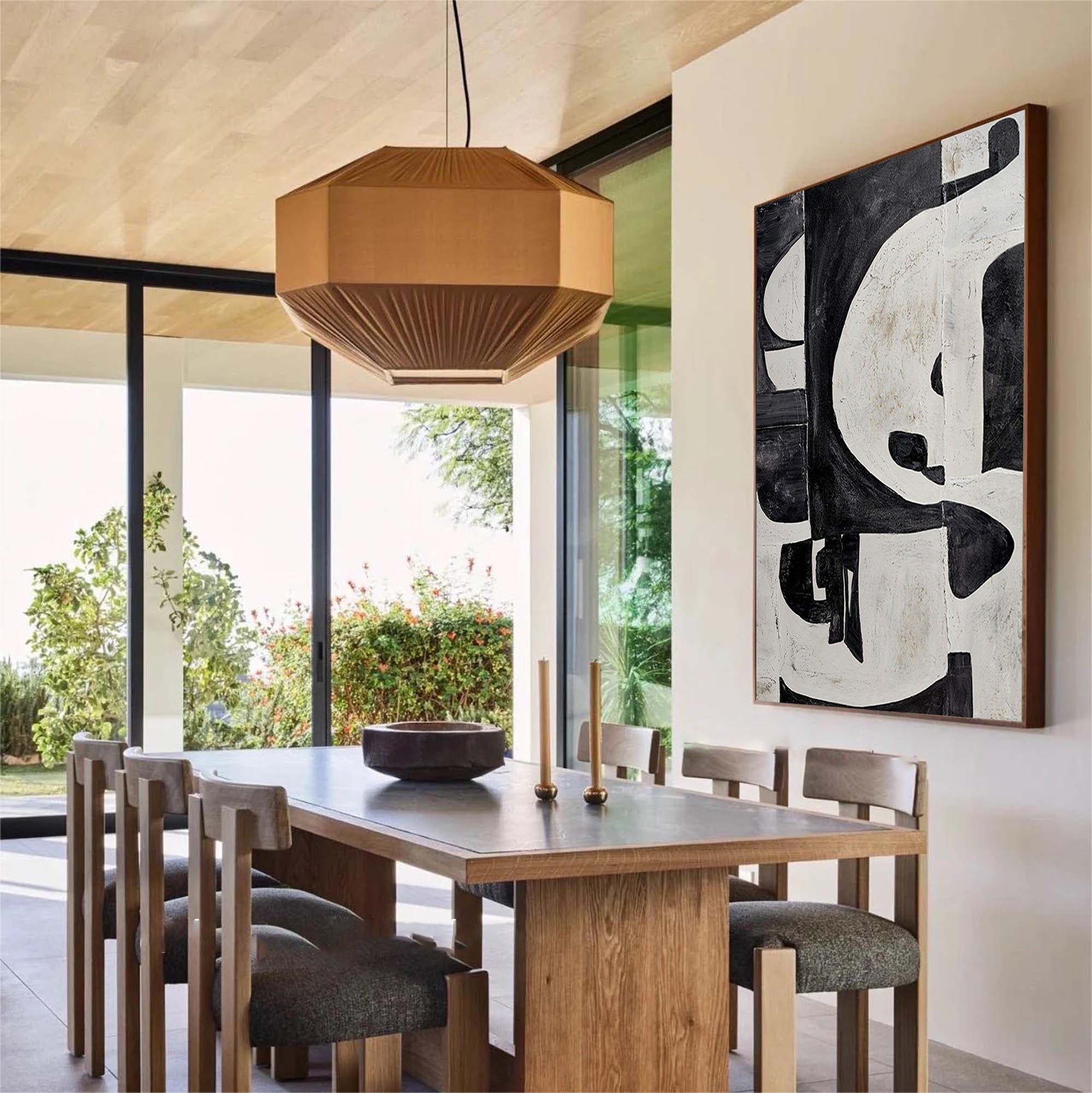 Black & White Abstract Painting #BWA 009