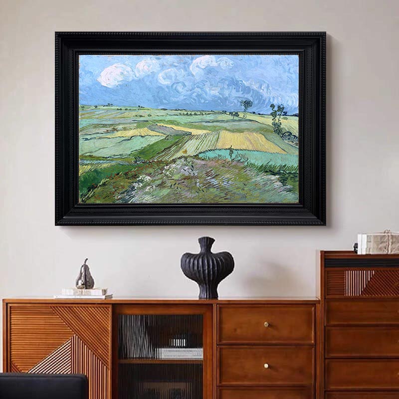 Landscape at Auvers in the Rain, Vincent Van Gogh Inspired #BGA 105