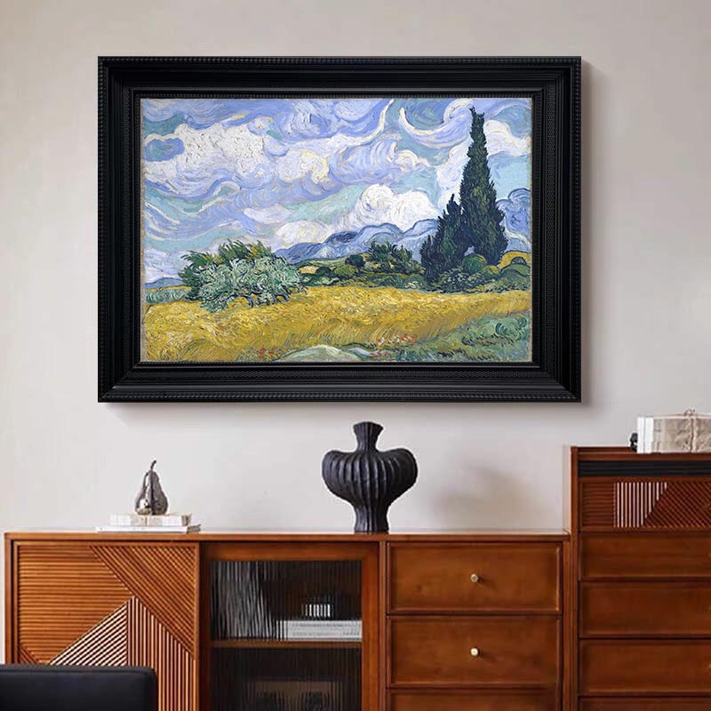 Wheat Field with Cypresses In A Brighter Hue #BGA 103