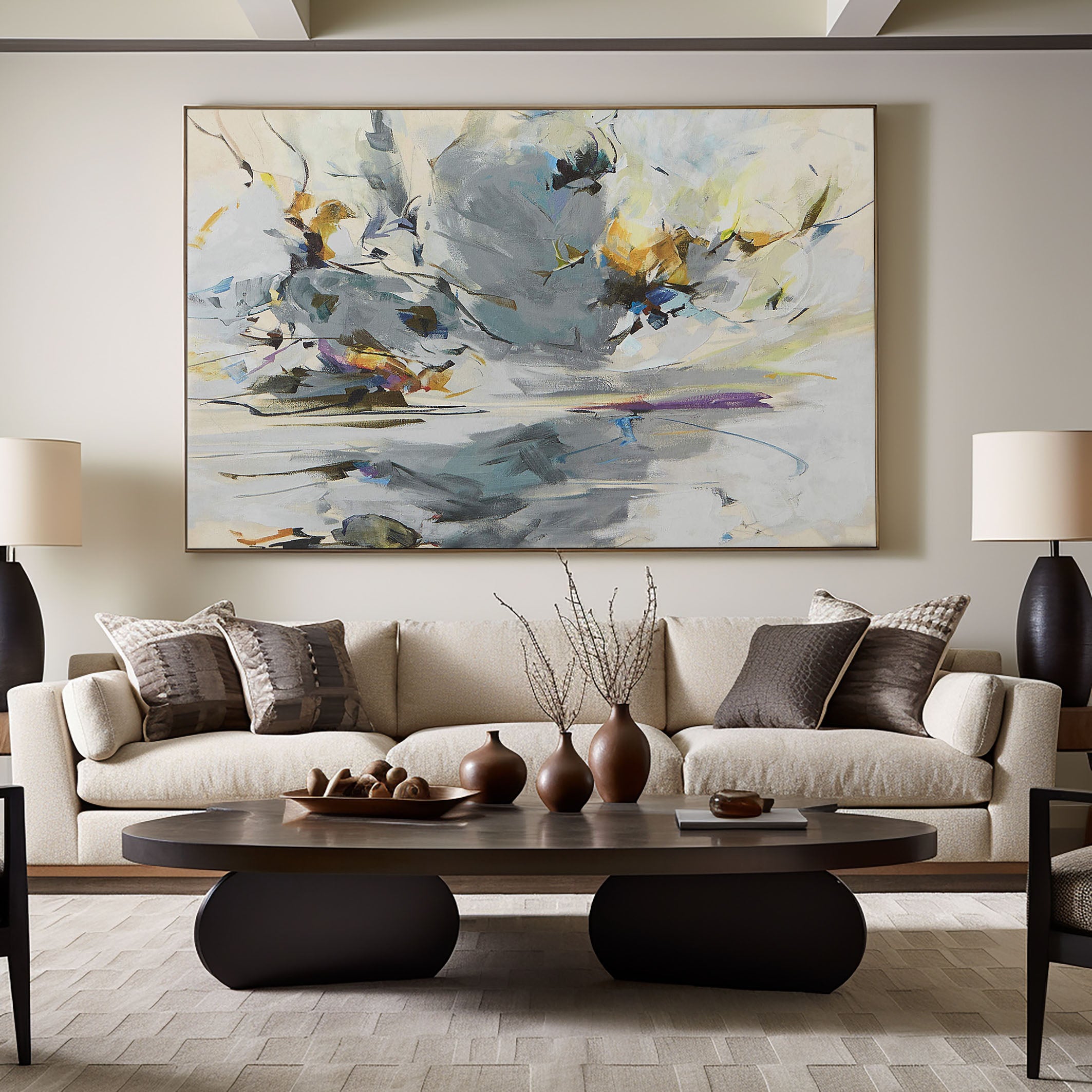 The Birds Of Wonder In the Auspicious Sky, Abstract Wall Art #BGA 109