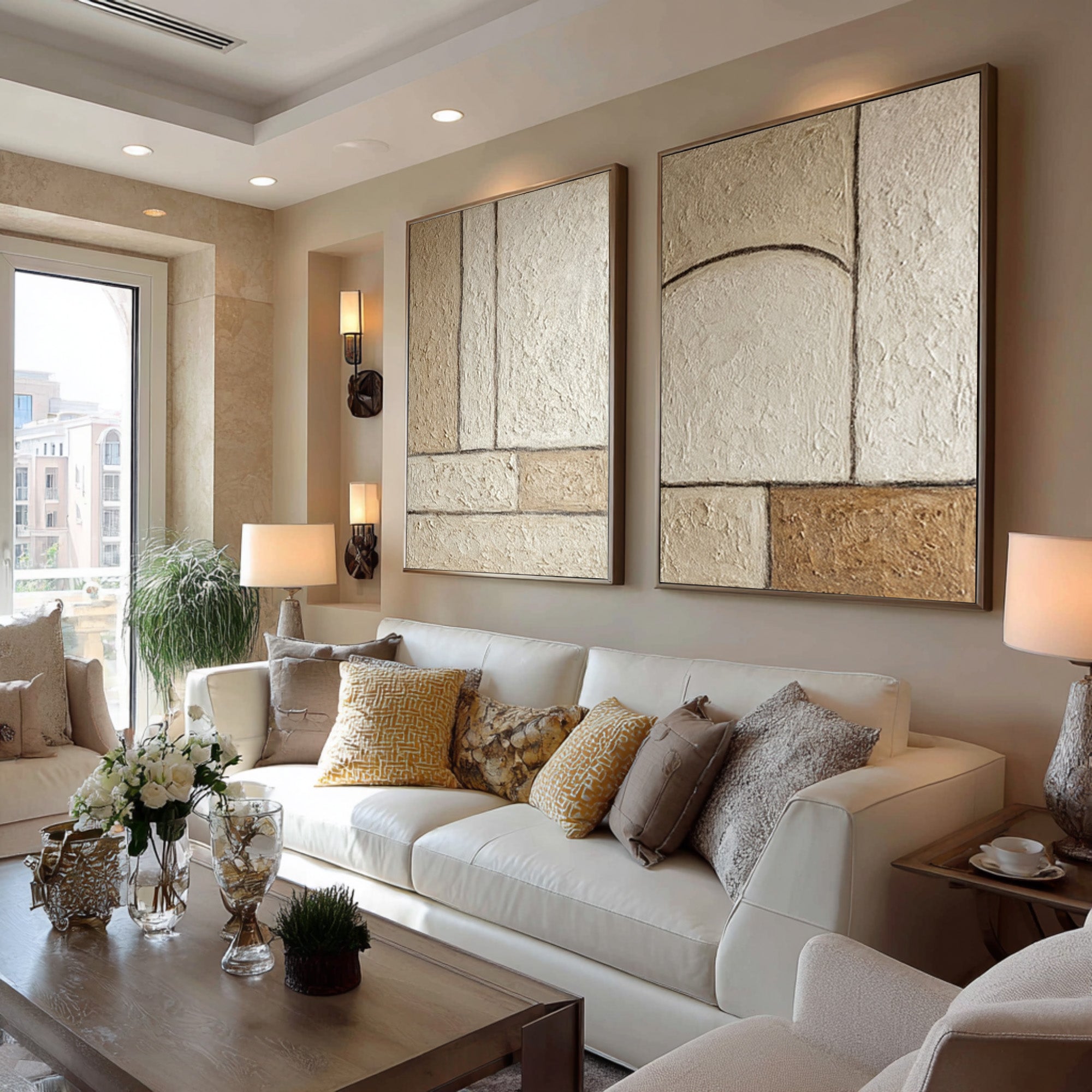 Large Modern Abstract Wall Art #WAB 002