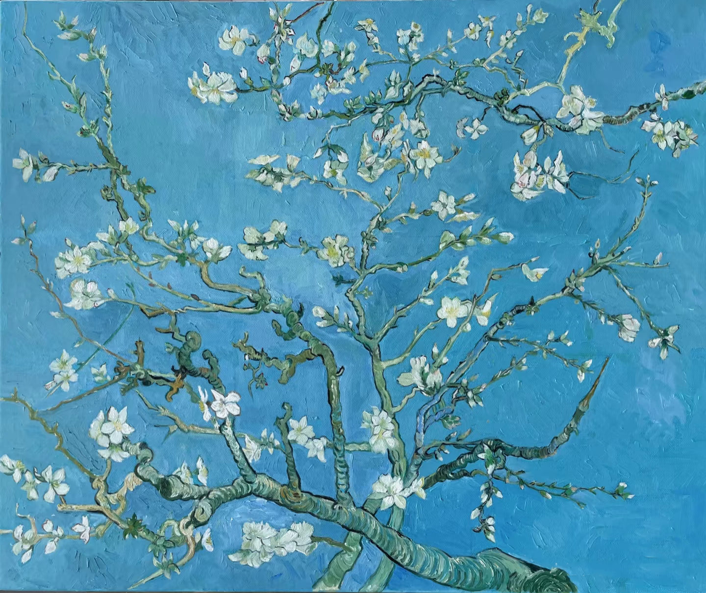 Van Gogh-Style Almonds, Impressionistic Nature Wall Art #BGA 188