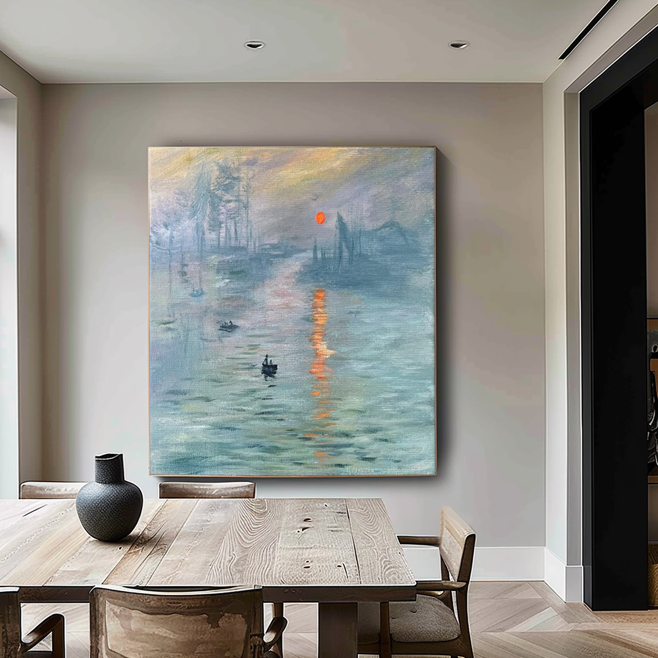 Monet's Dawn: Sunrise Impression, Harbor Haze Art #BGA 190