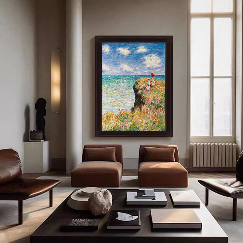 The Cliff Walk at Pourville, Inspired by Monet #BGA 174
