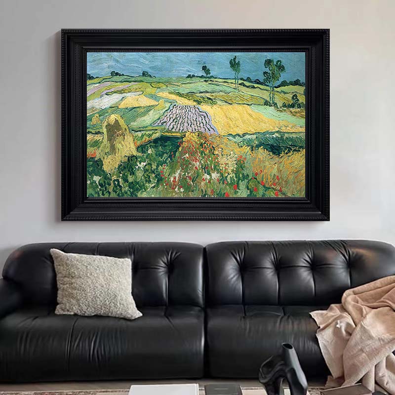 Landscape at Auvers at Twilight, Vincent Van Gogh Inspired #BGA 107