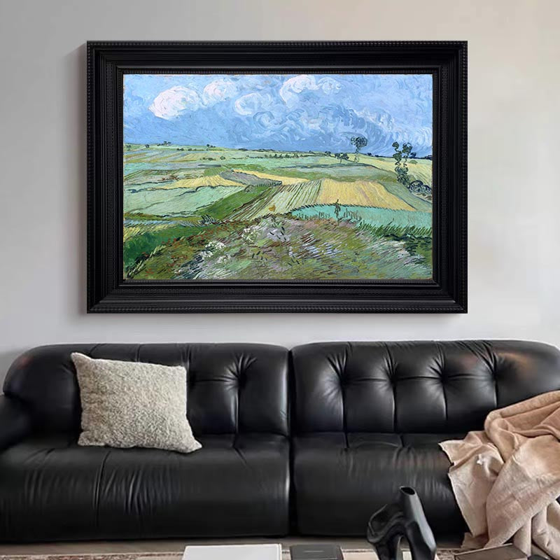 Landscape at Auvers in the Rain, Vincent Van Gogh Inspired #BGA 105