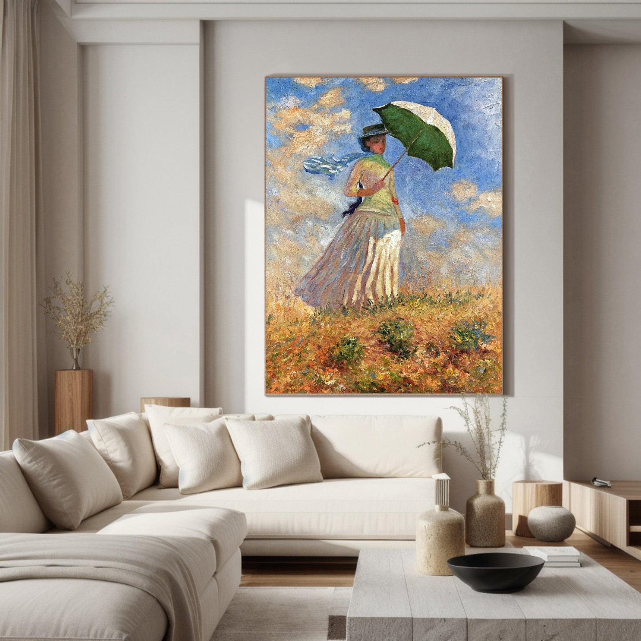 Woman with a Parasol, Inspired by Monet #BGA 177