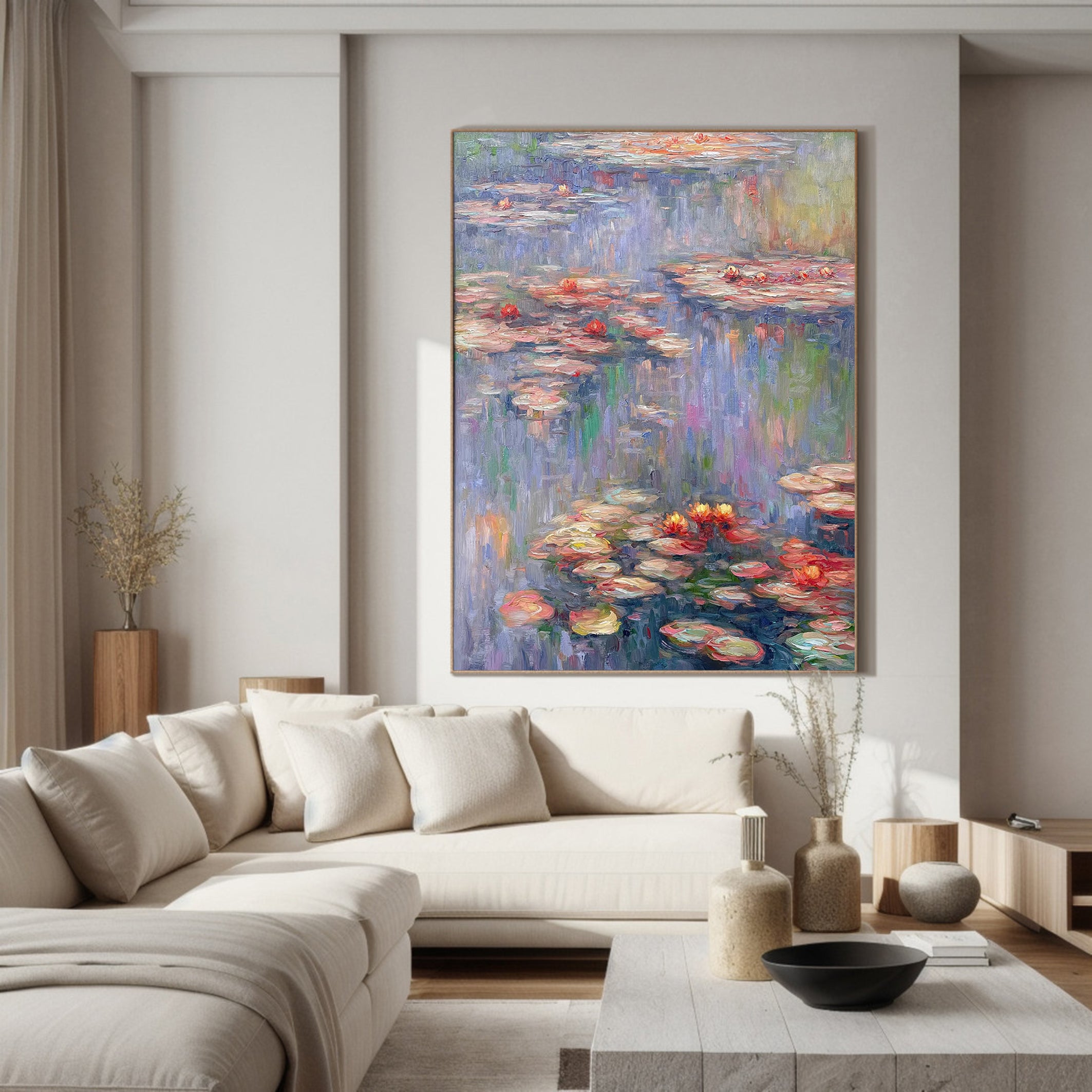 Monet's Water Lilies Essence, Impressionist Floral Light #BGA 175