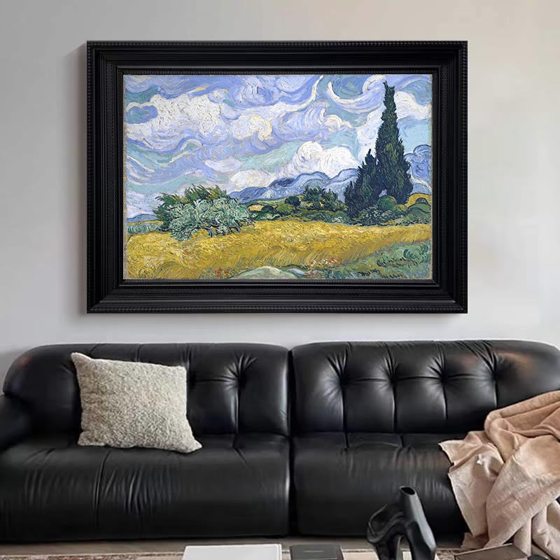Wheat Field with Cypresses In A Brighter Hue #BGA 103