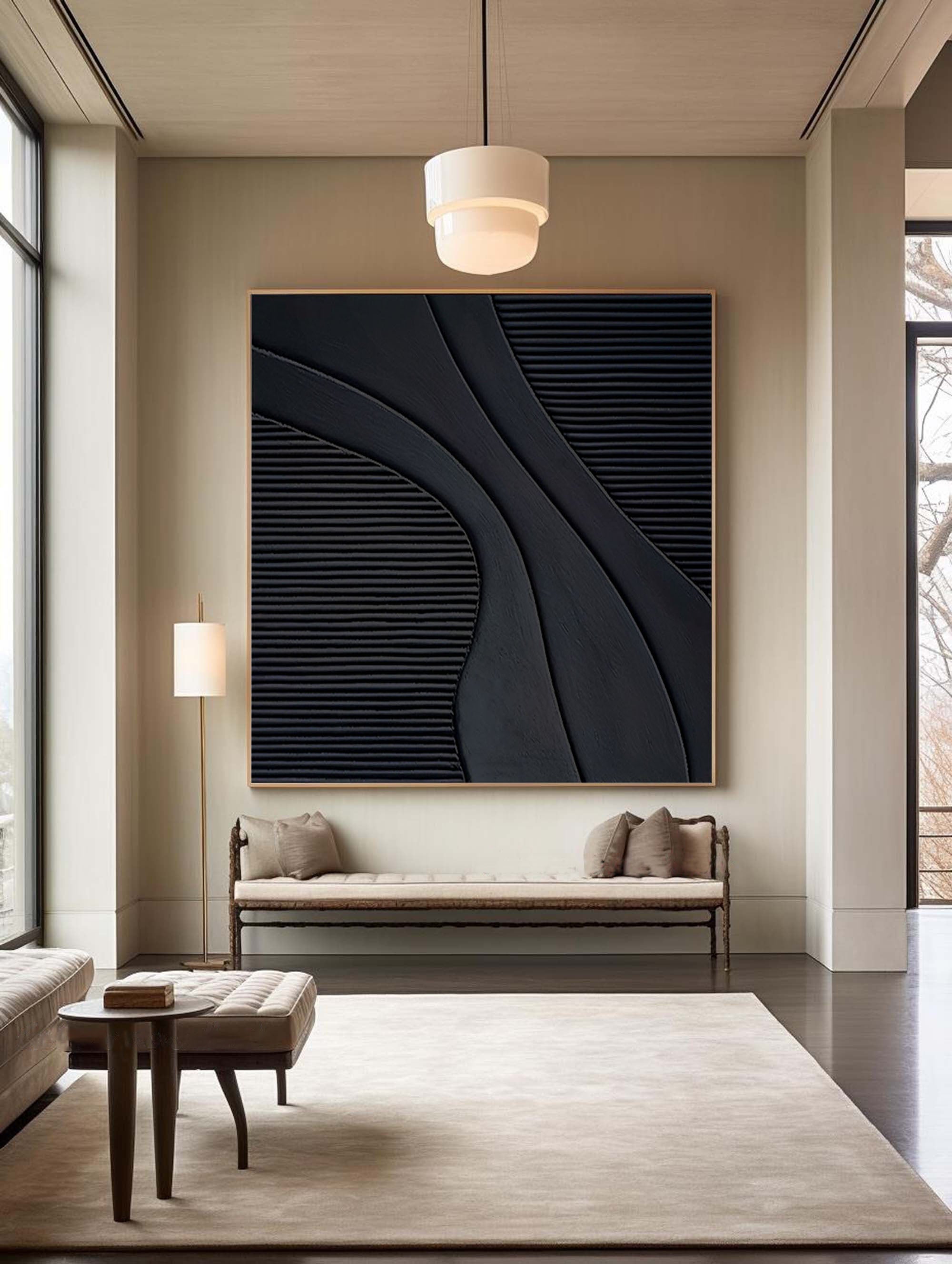 High-End Abstract Art Oil Painting for Luxury Interiors #BM 075