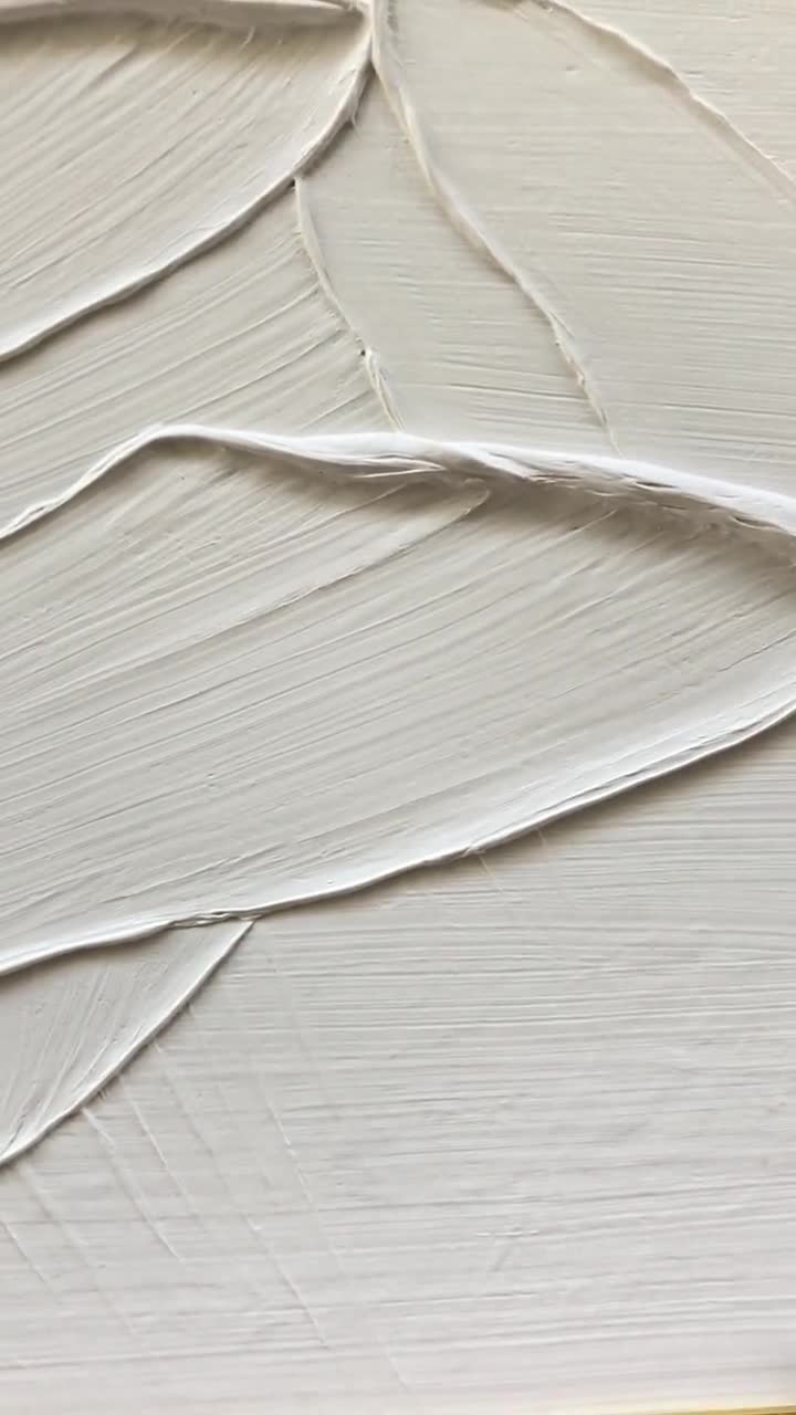White Minimalist Painting #WM 023