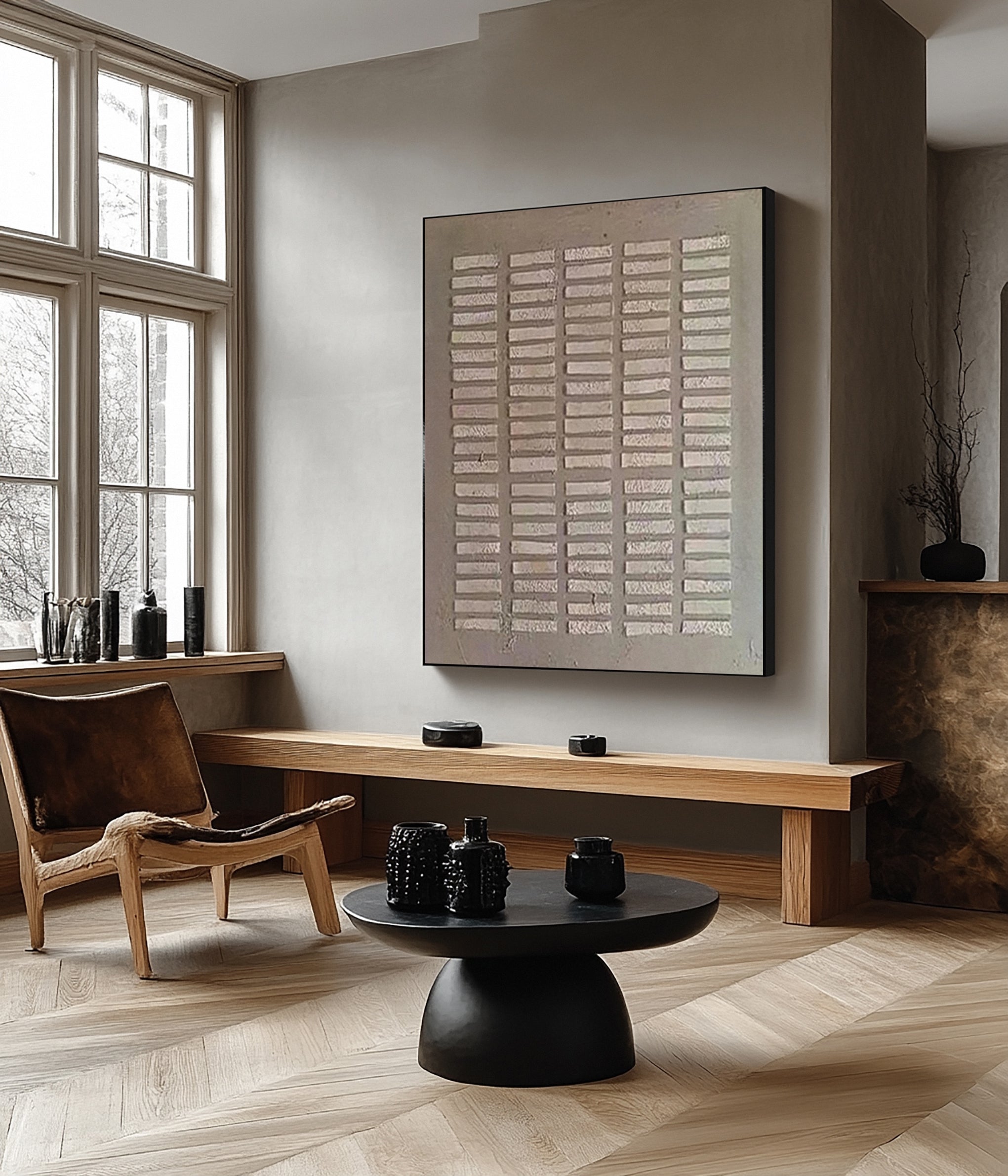 Abstract Neutral Composition with Imperfect Horizontal Blocks #BGA 305