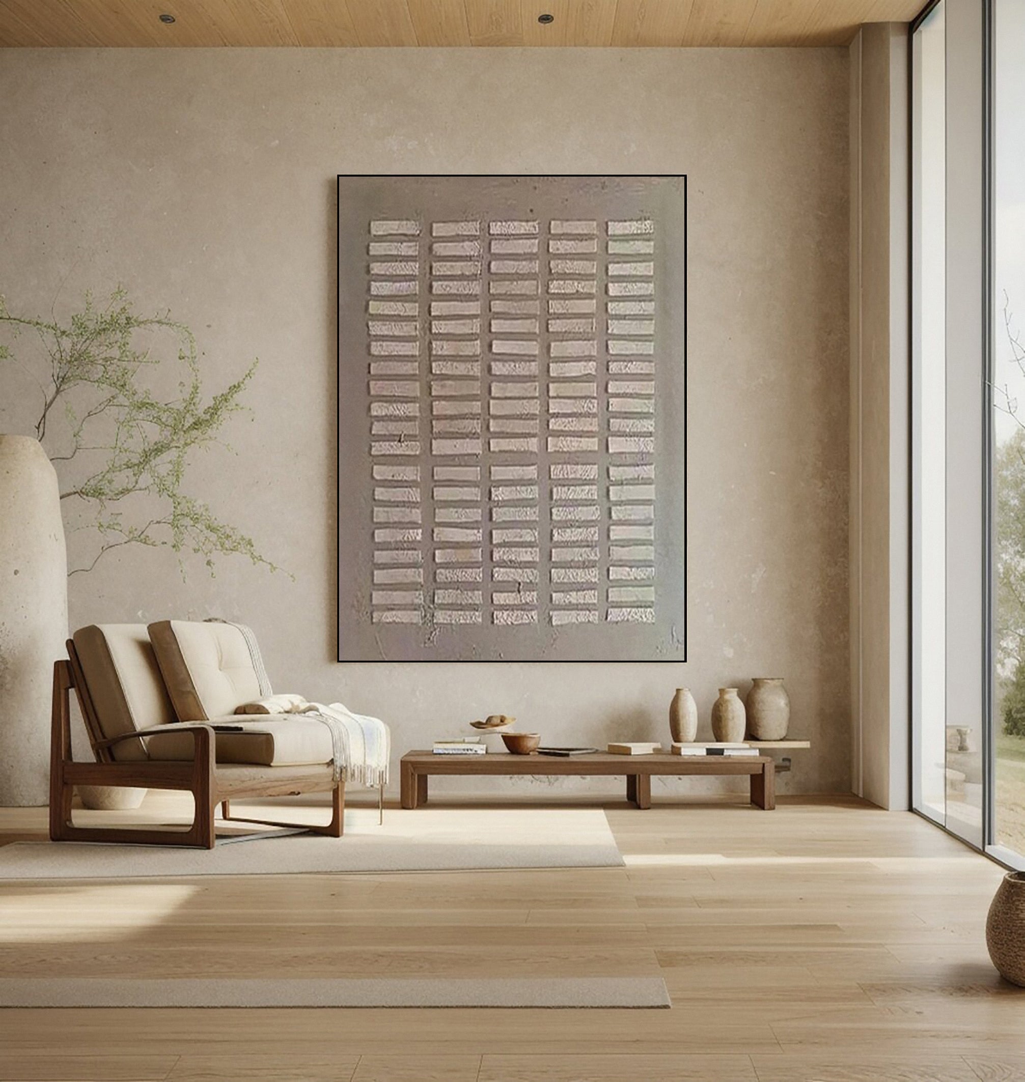 Abstract Neutral Composition with Imperfect Horizontal Blocks #BGA 305
