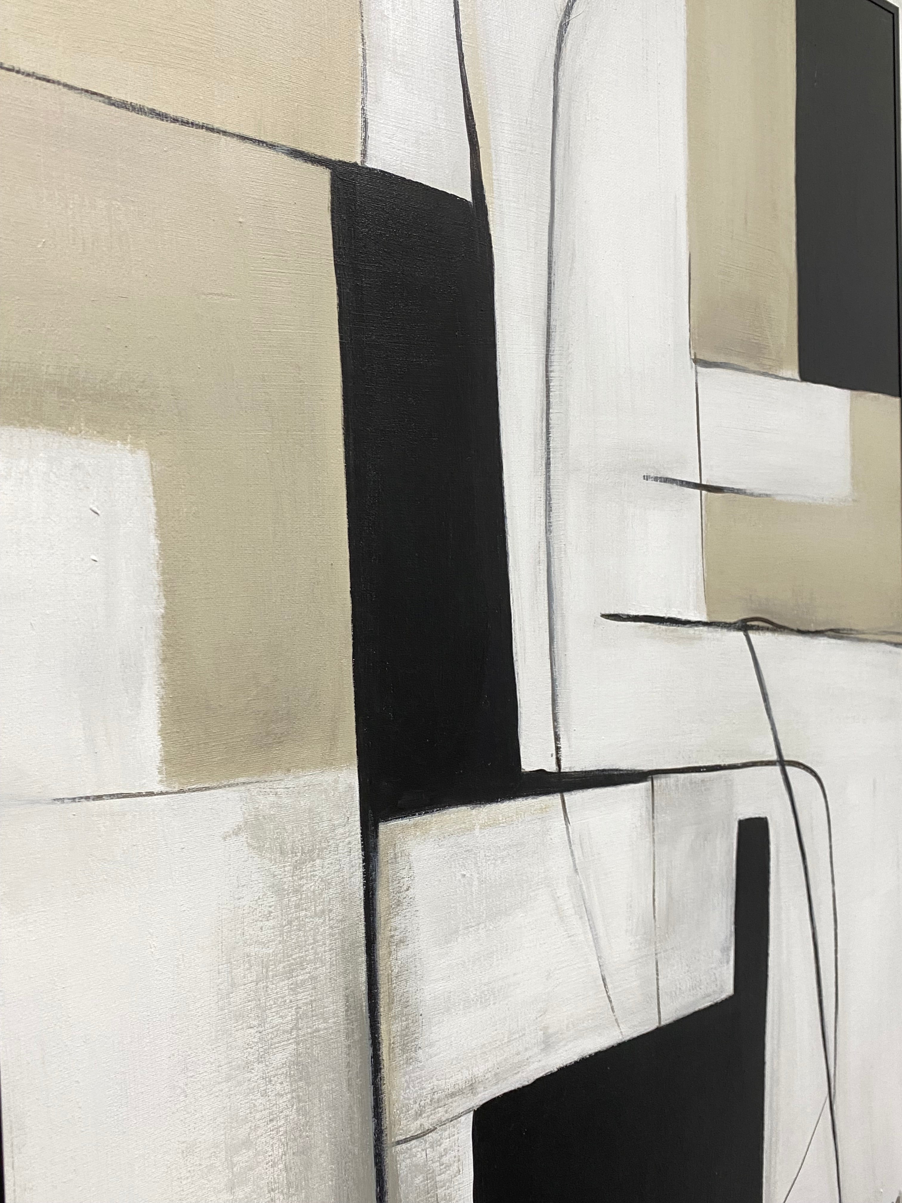 Black & White Abstract Painting #BWA 010