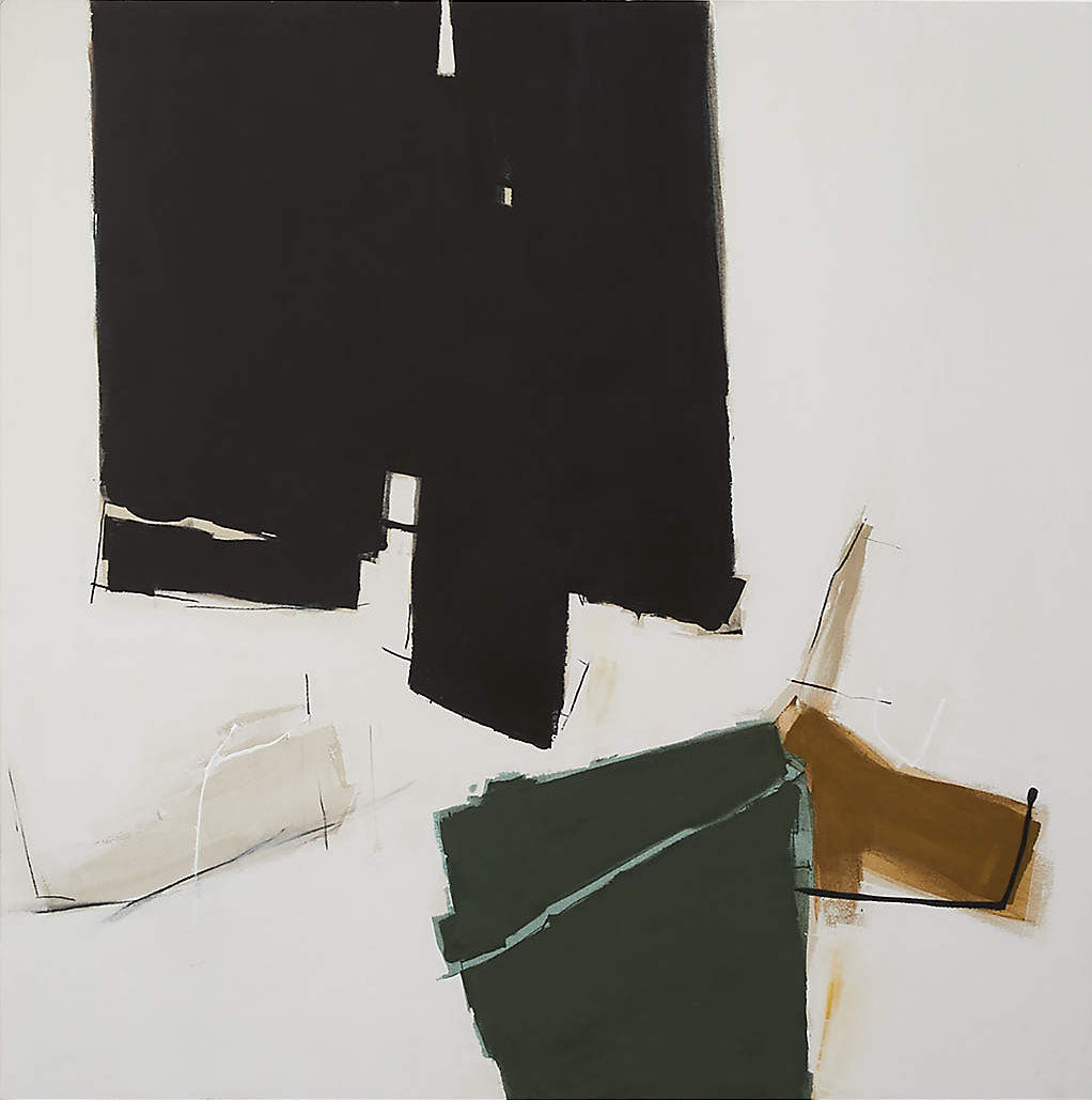 Black and Color Abstraction, Framed Contemporary Wall Art #BGA 125