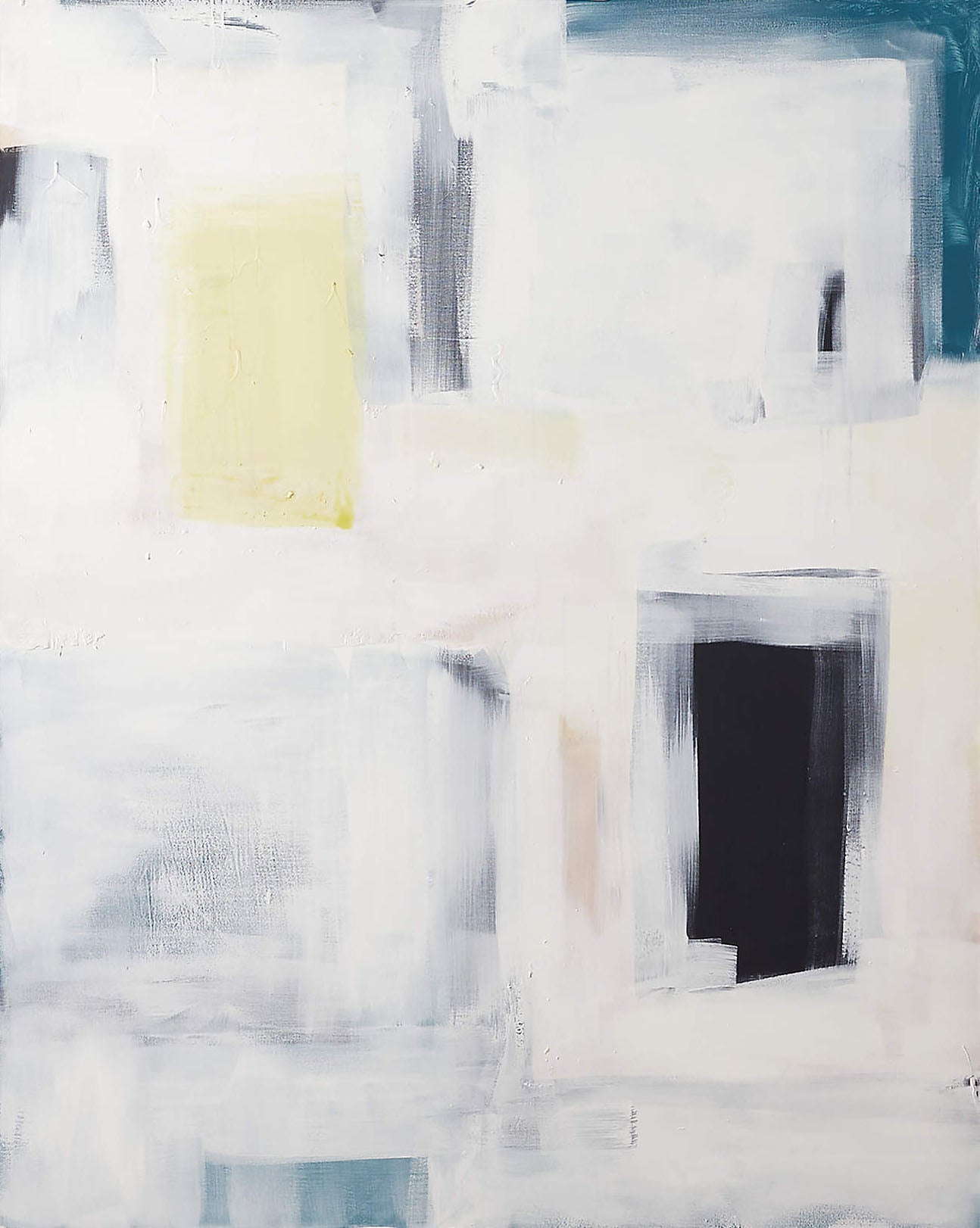 Geometric Abstraction in Soft Tones, Modern Minimalist Art #BGA 091